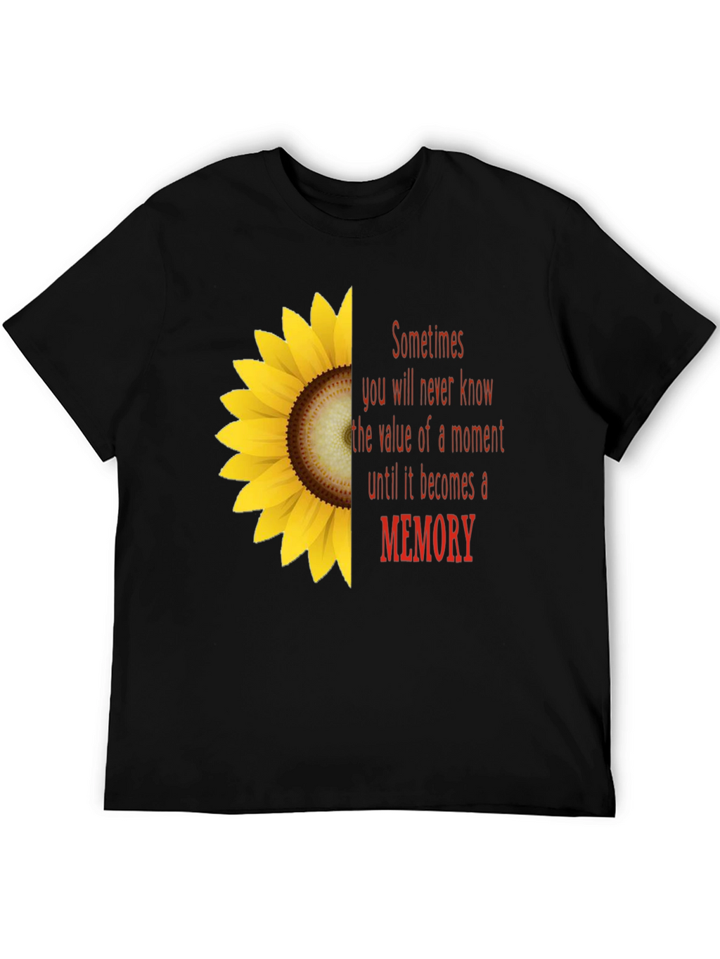 Sunflower Memory T-Shirt - Unisex Soft Cotton Tee