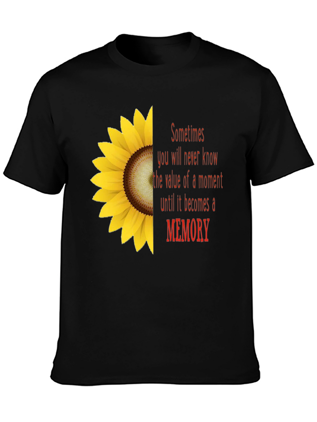 Sunflower Memory T-Shirt - Unisex Soft Cotton Tee