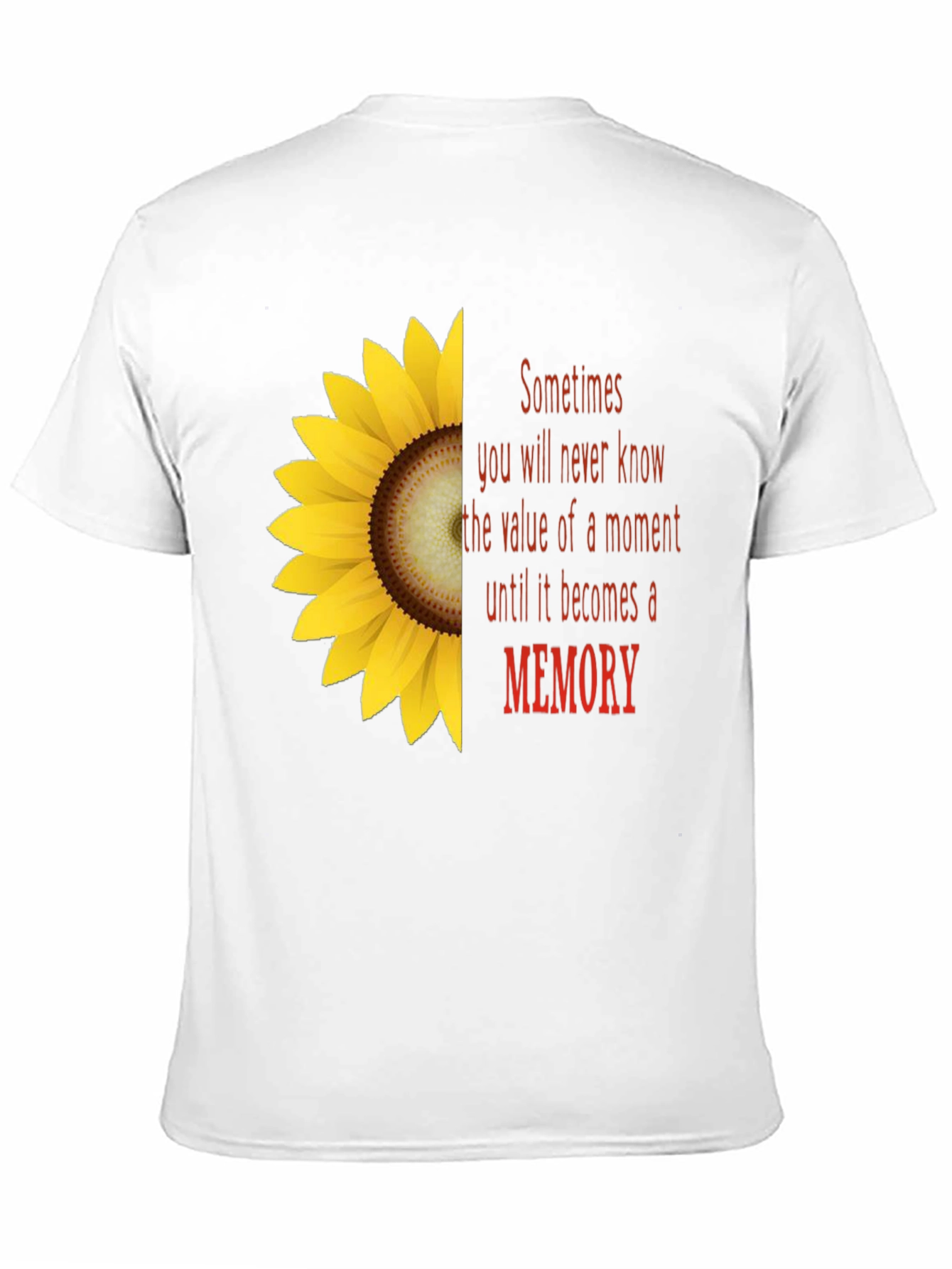 Sunflower Memory T-Shirt - Unisex Soft Cotton Tee