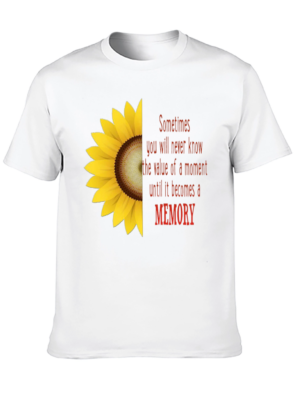 Sunflower Memory T-Shirt - Unisex Soft Cotton Tee