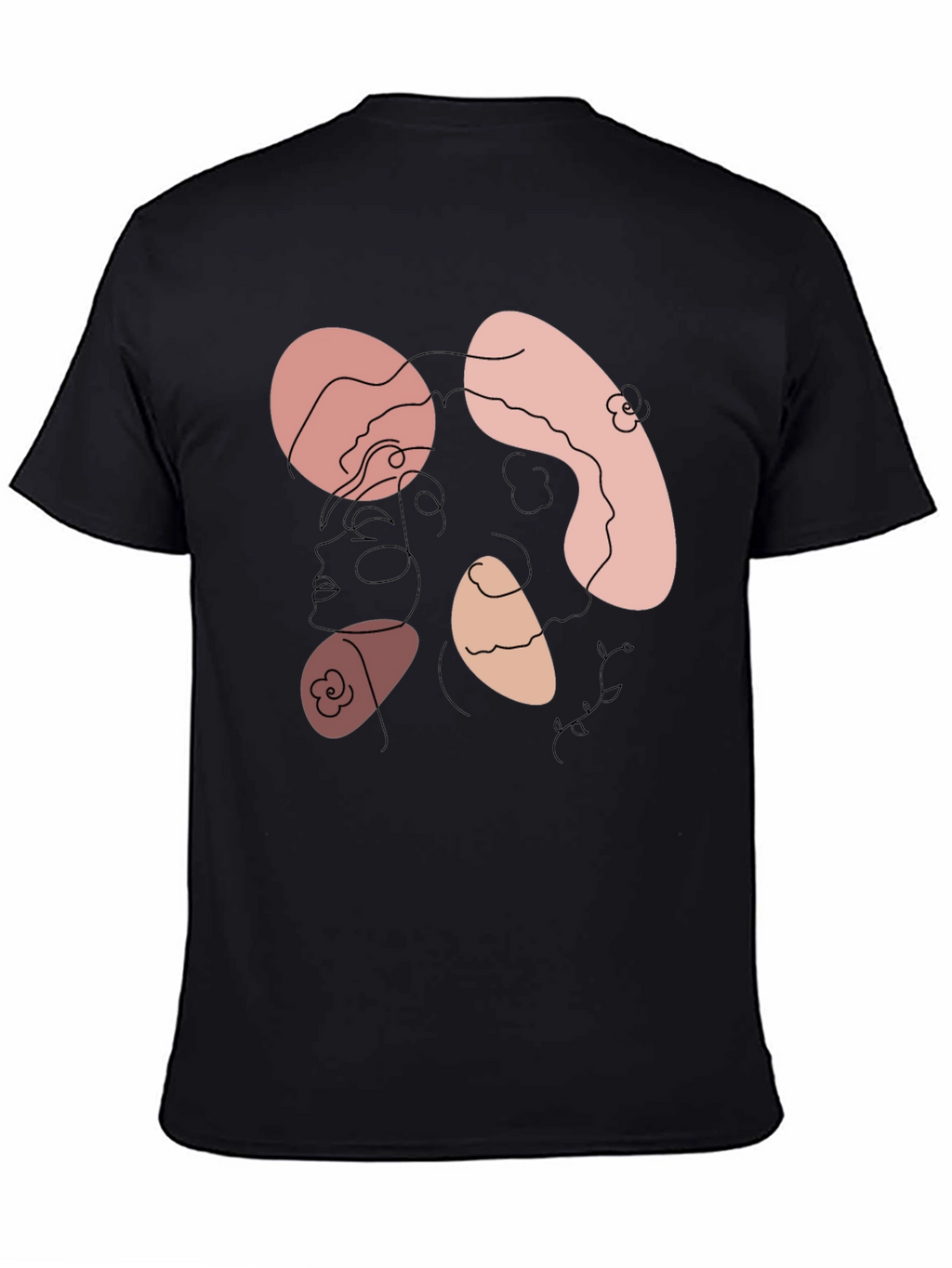 Abstract Face Graphic Tee - Modern Art Shirt