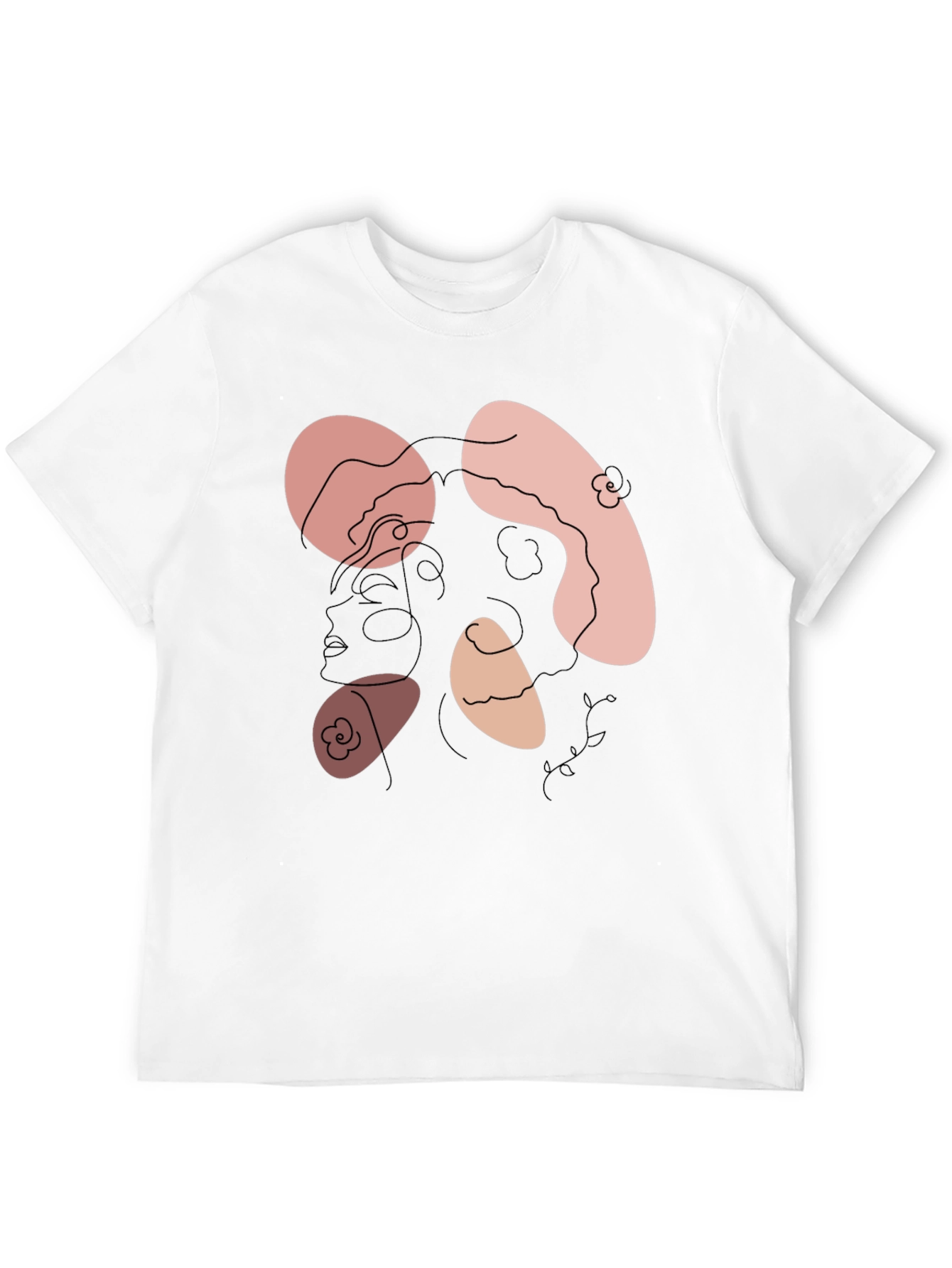 Abstract Face Graphic Tee - Modern Art Shirt
