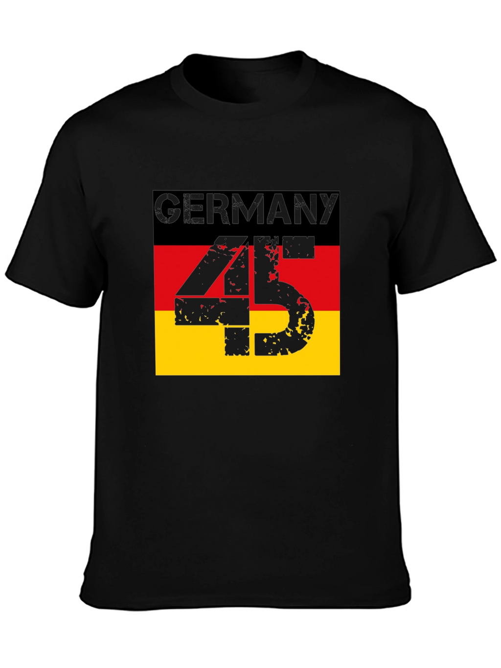 Germany Flag T-Shirt - Distressed 45 Design