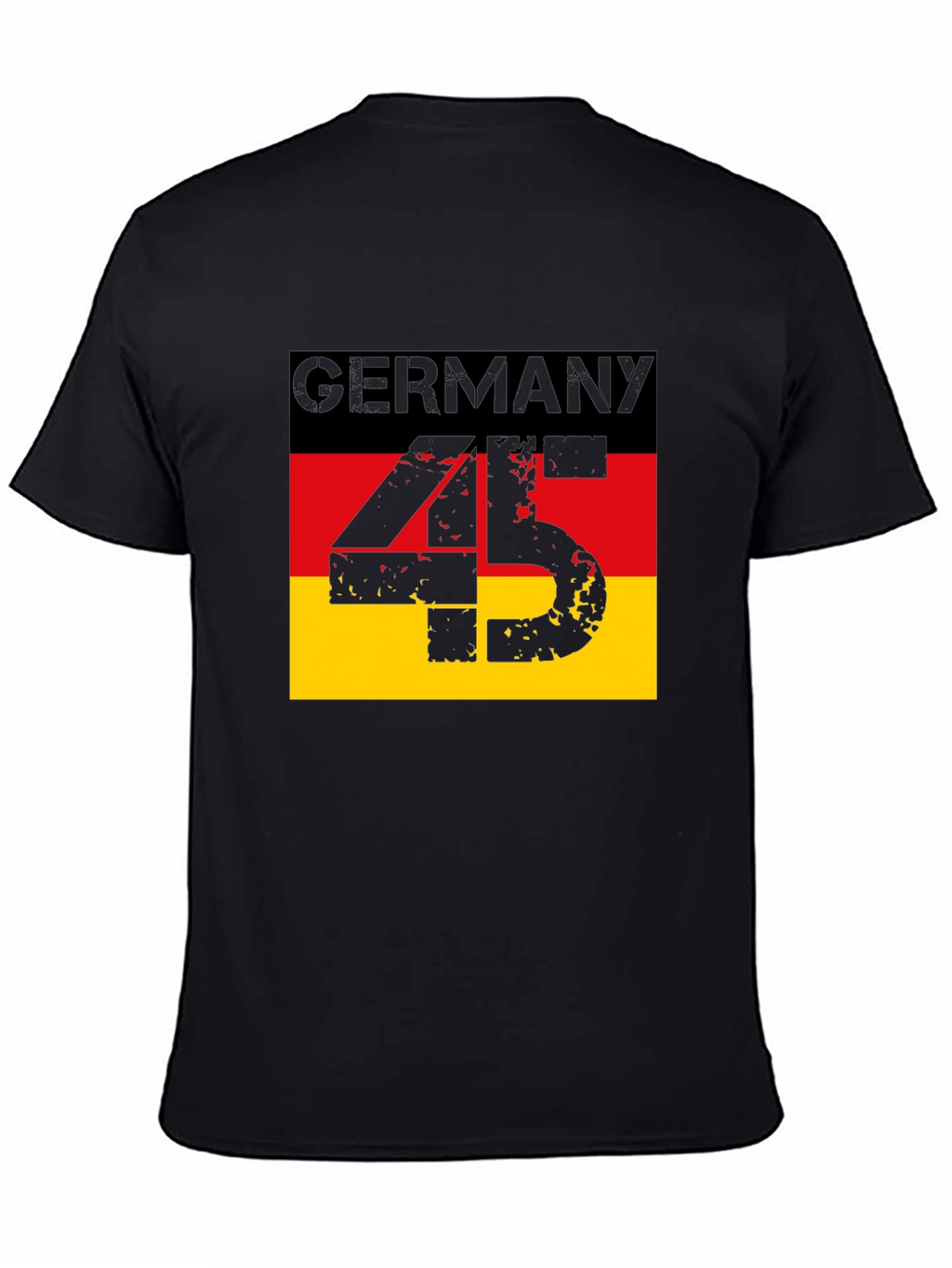 Germany Flag T-Shirt - Distressed 45 Design