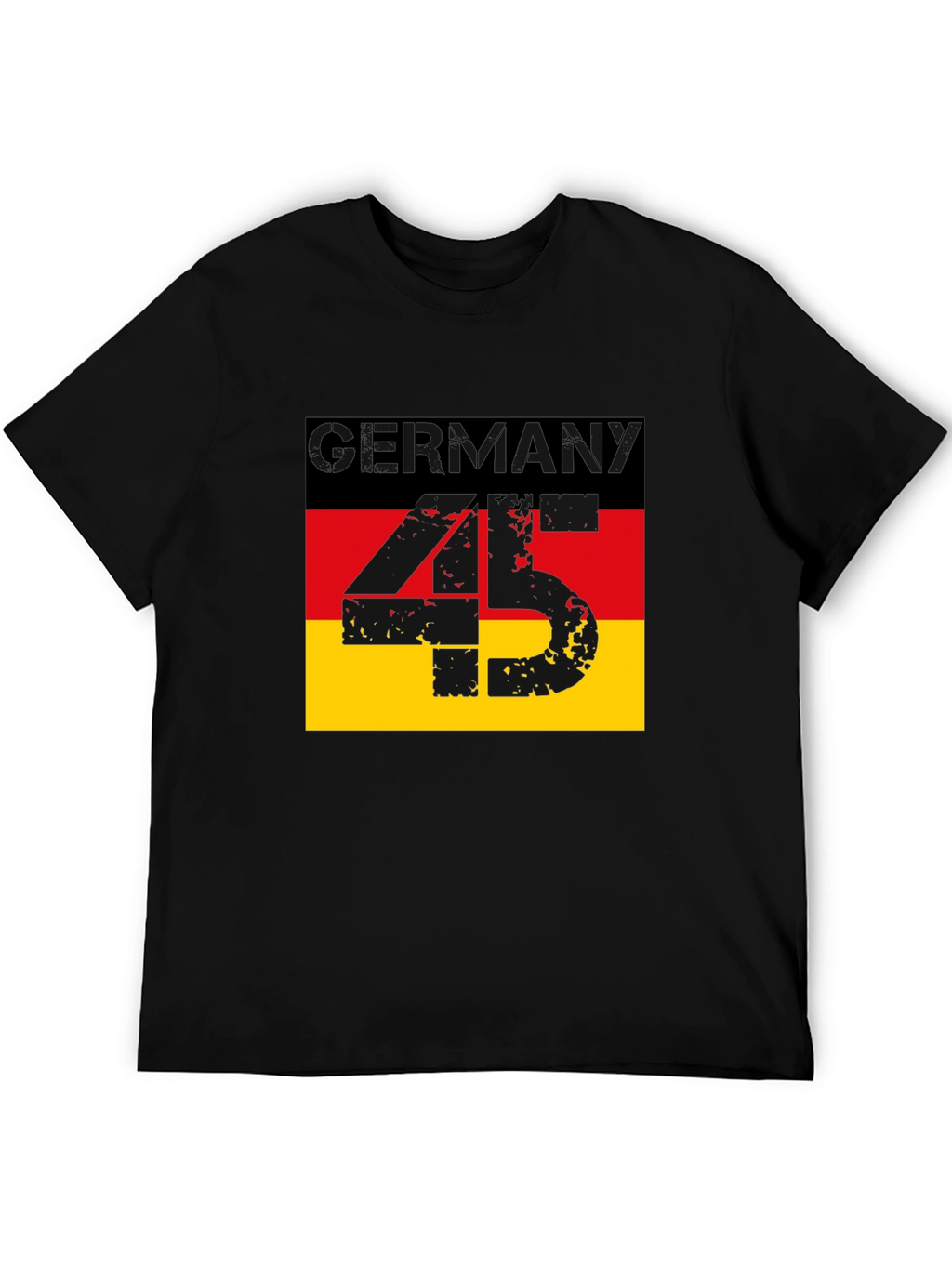 Germany Flag T-Shirt - Distressed 45 Design