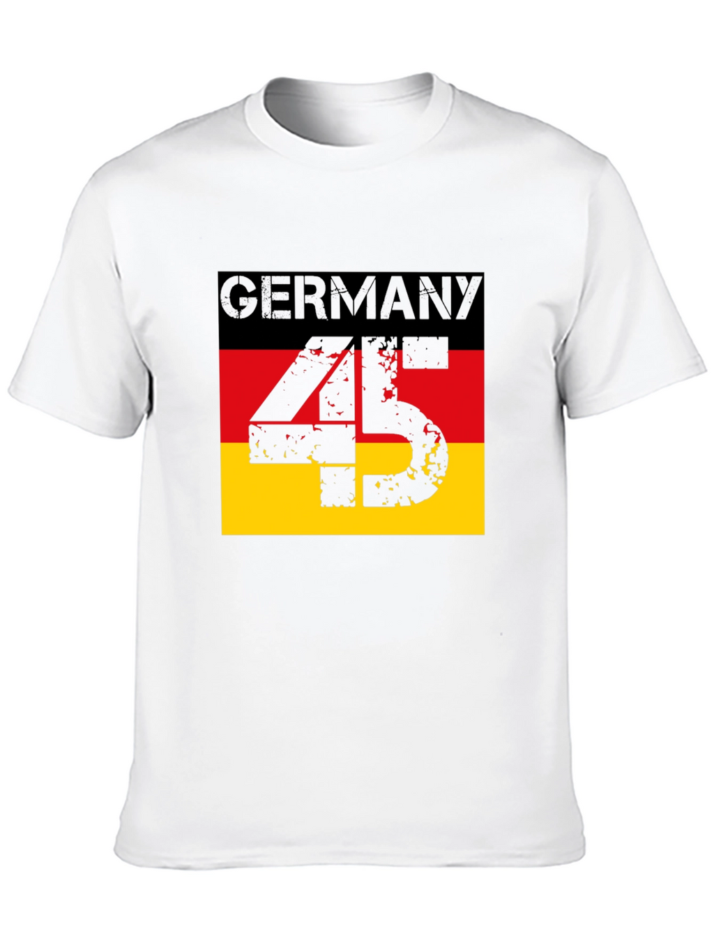Germany Flag T-Shirt - Distressed 45 Design