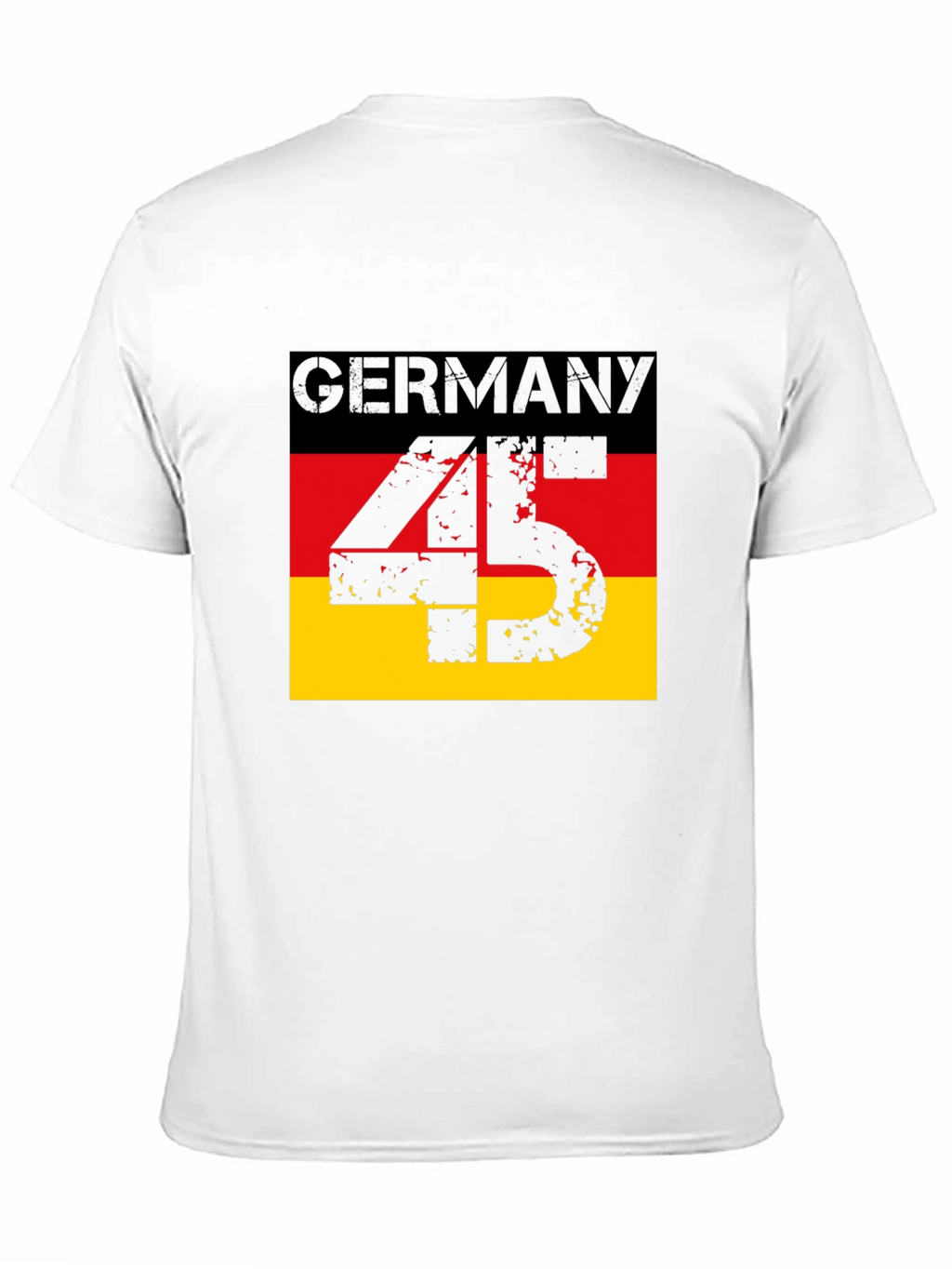 Germany Flag T-Shirt - Distressed 45 Design