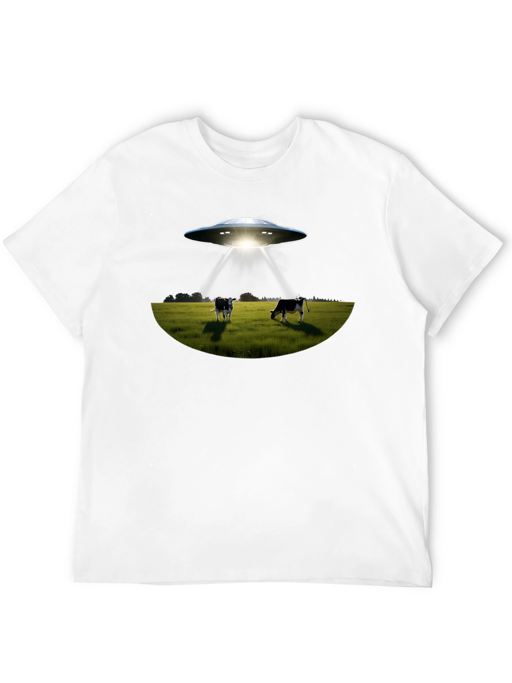 UFO Abduction Cows Graphic T-Shirt