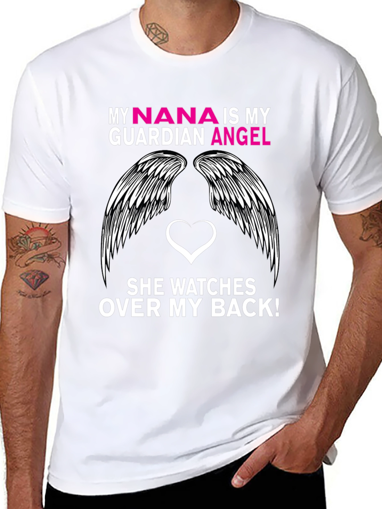 My Nana Is My Guardian Angel T-Shirt