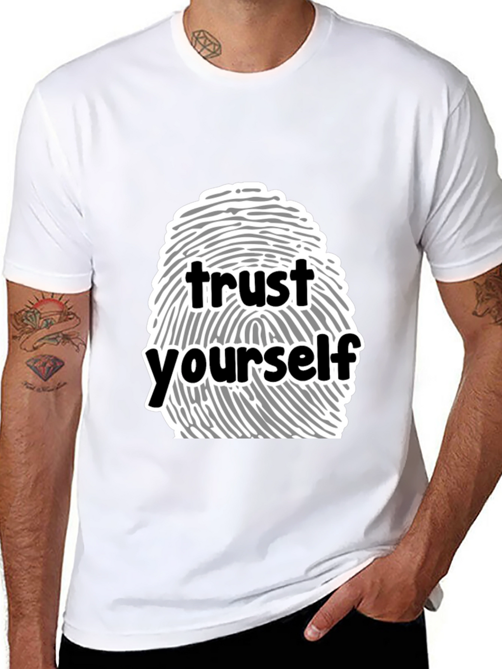 Trust Yourself Graphic Tee - Black
