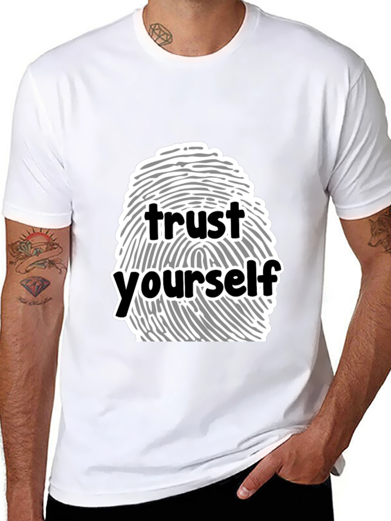 Trust Yourself Graphic Tee - Black