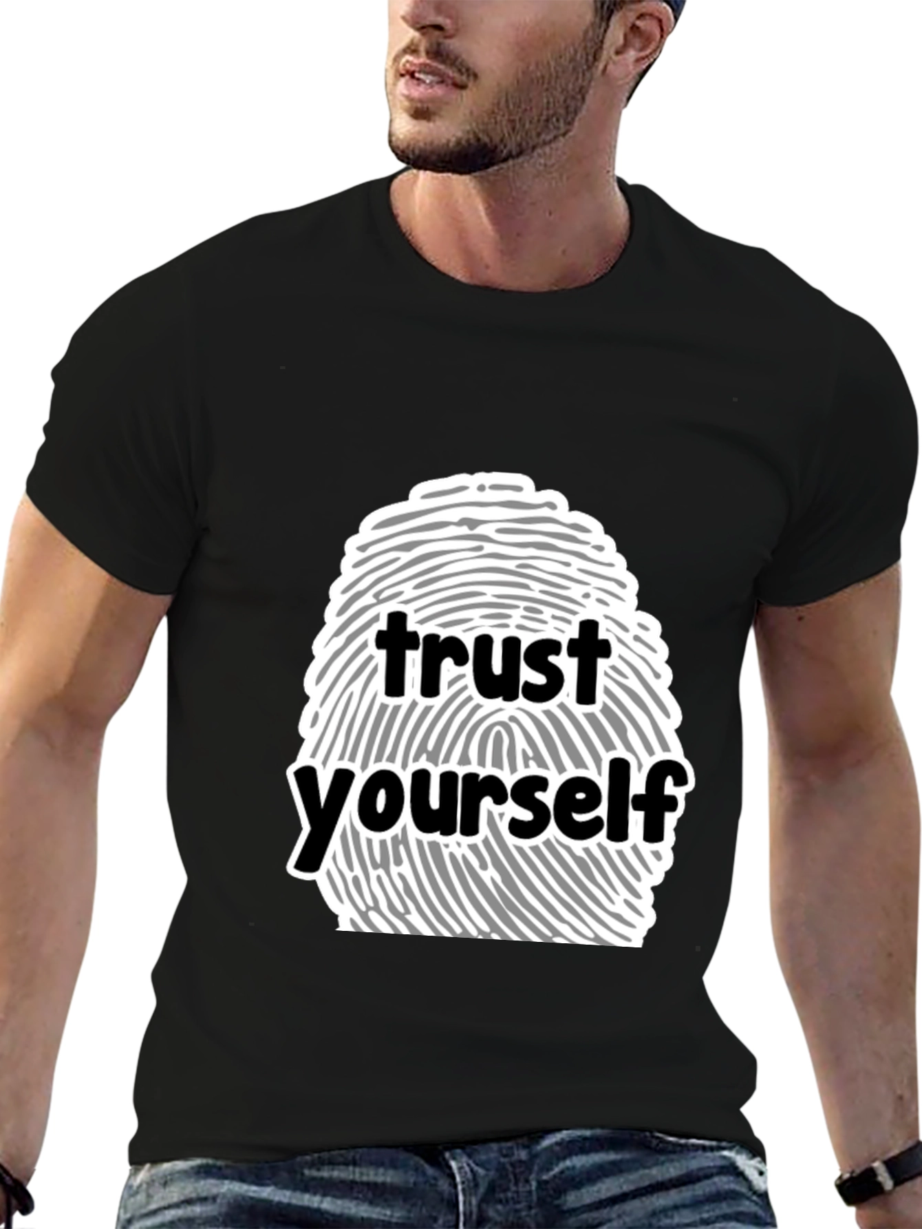 Trust Yourself Graphic Tee - Black