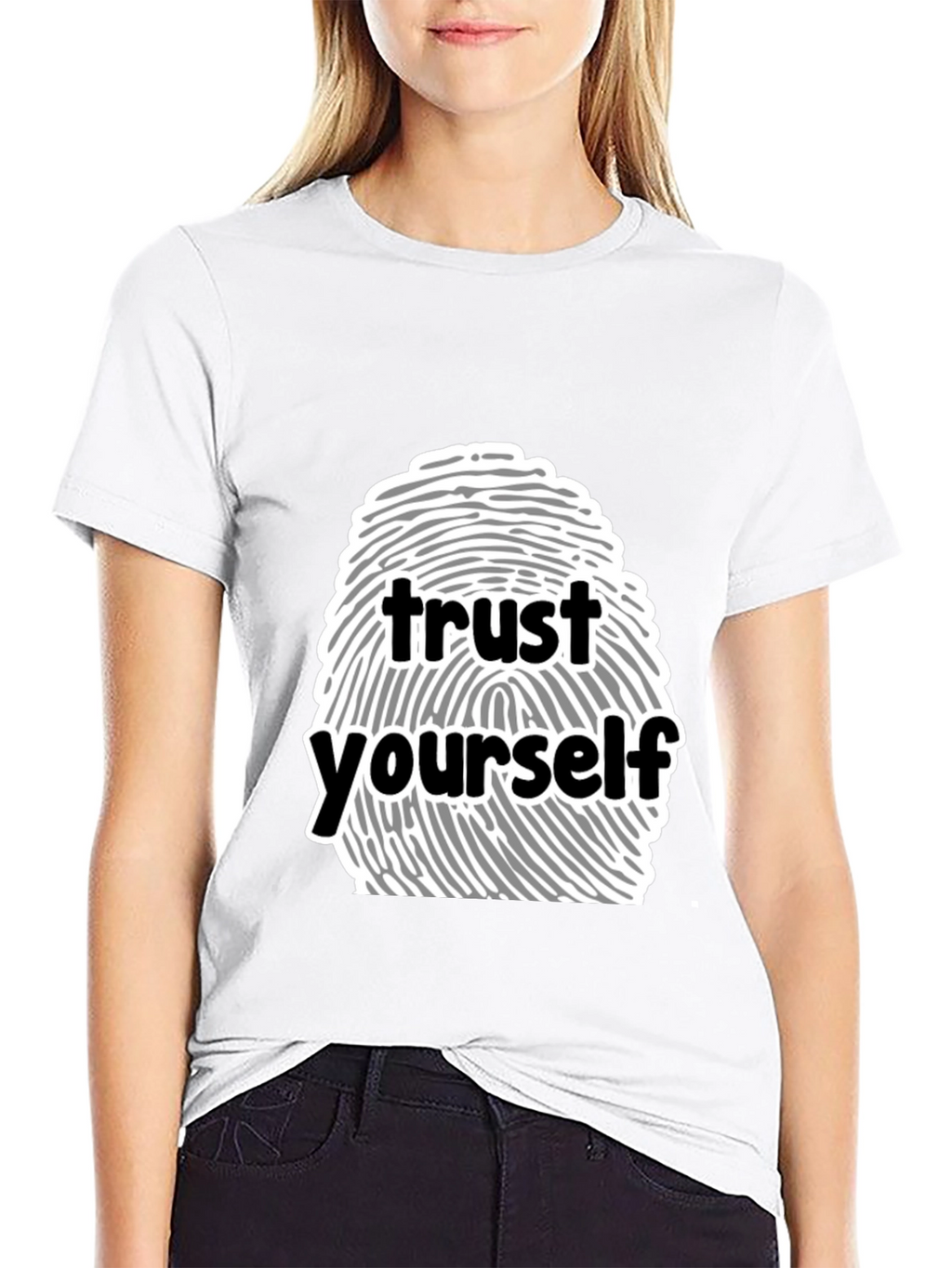 Trust Yourself Graphic Tee - Black