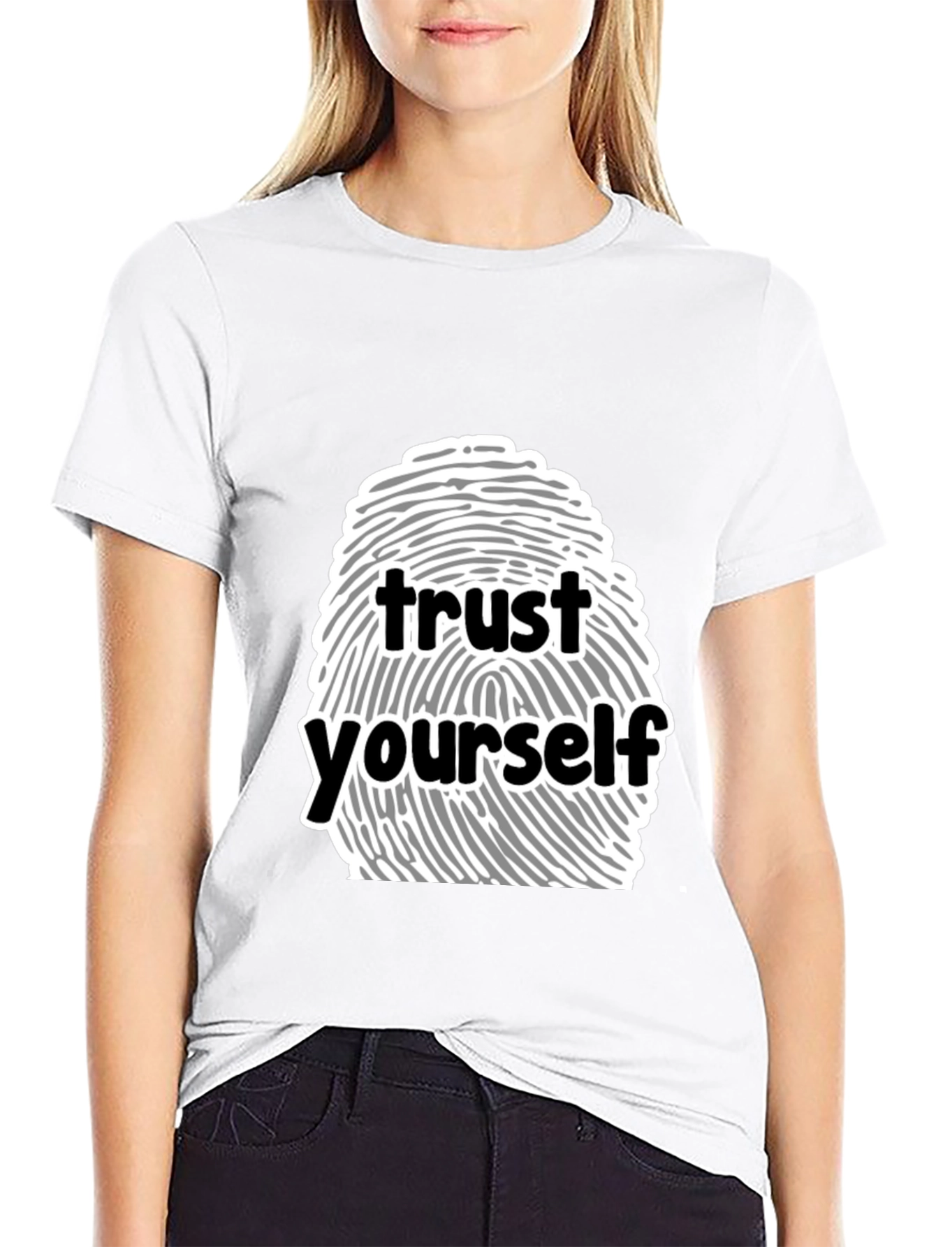 Trust Yourself Graphic Tee - Black
