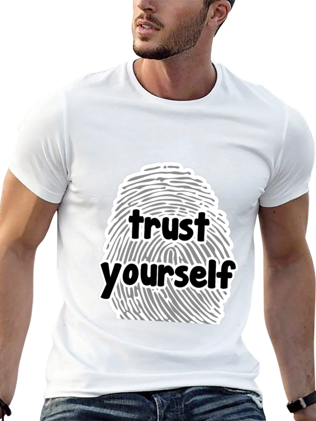 Trust Yourself Graphic Tee - Black