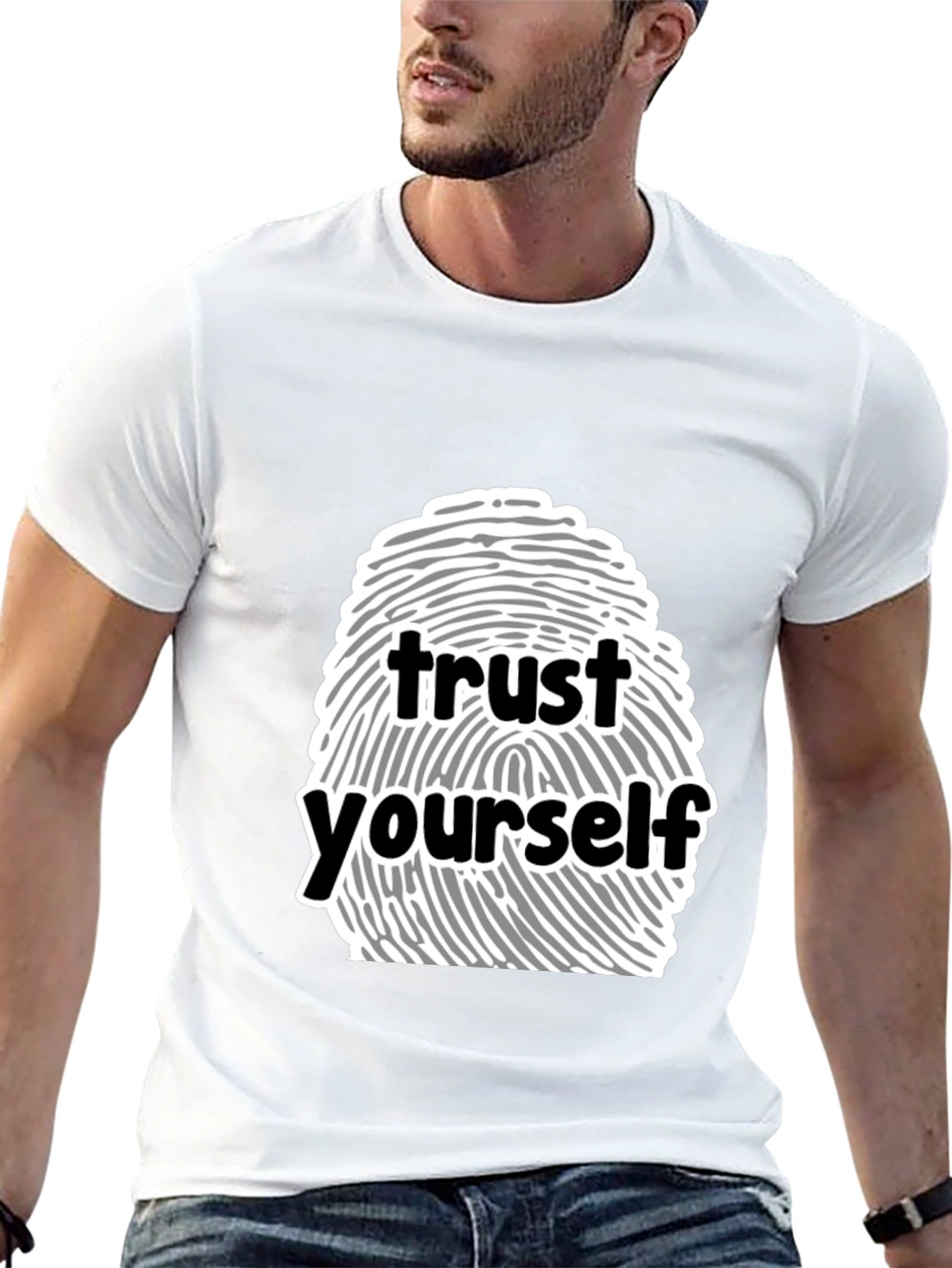 Trust Yourself Graphic Tee - Black