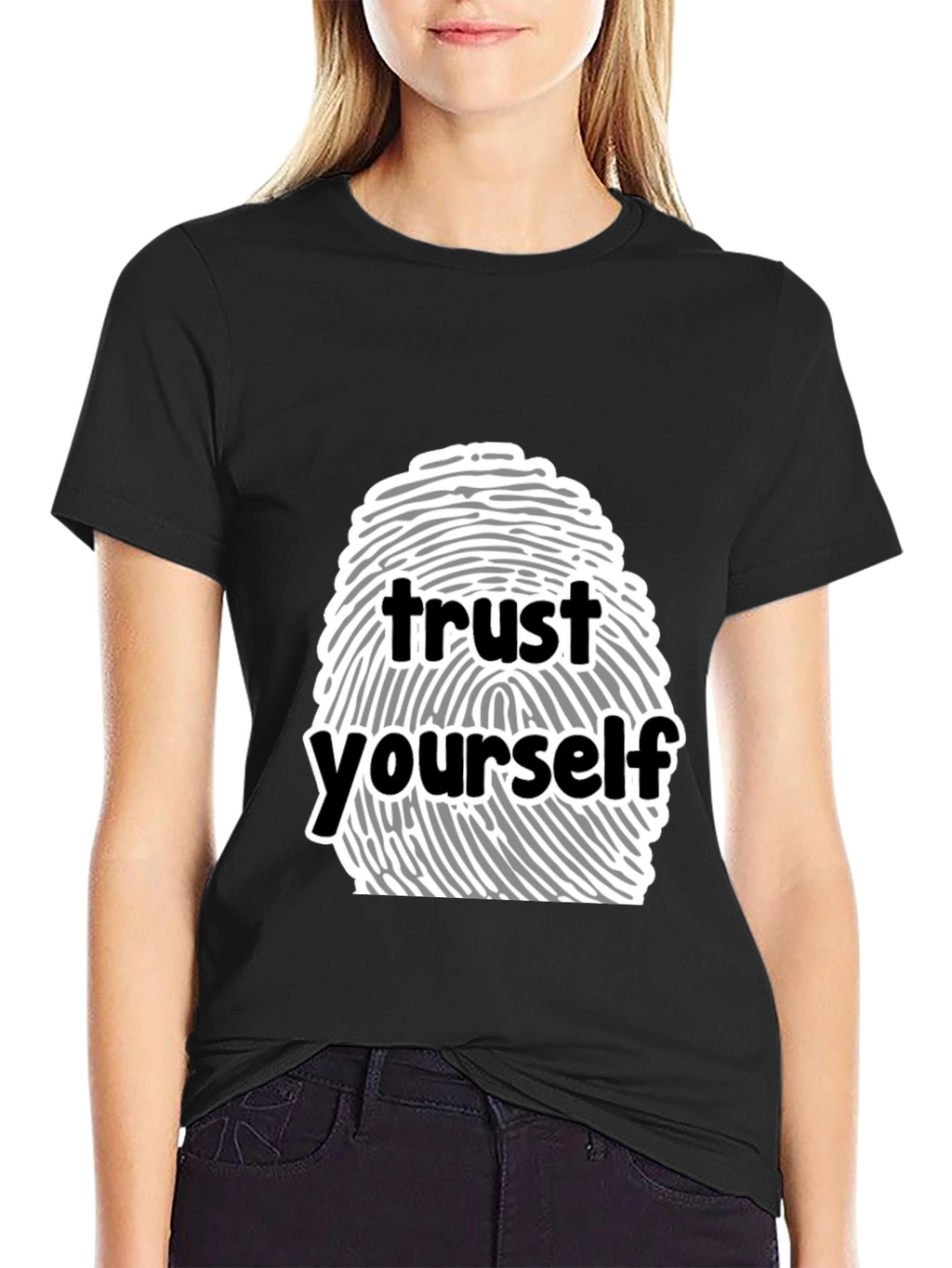 Trust Yourself Graphic Tee - Black