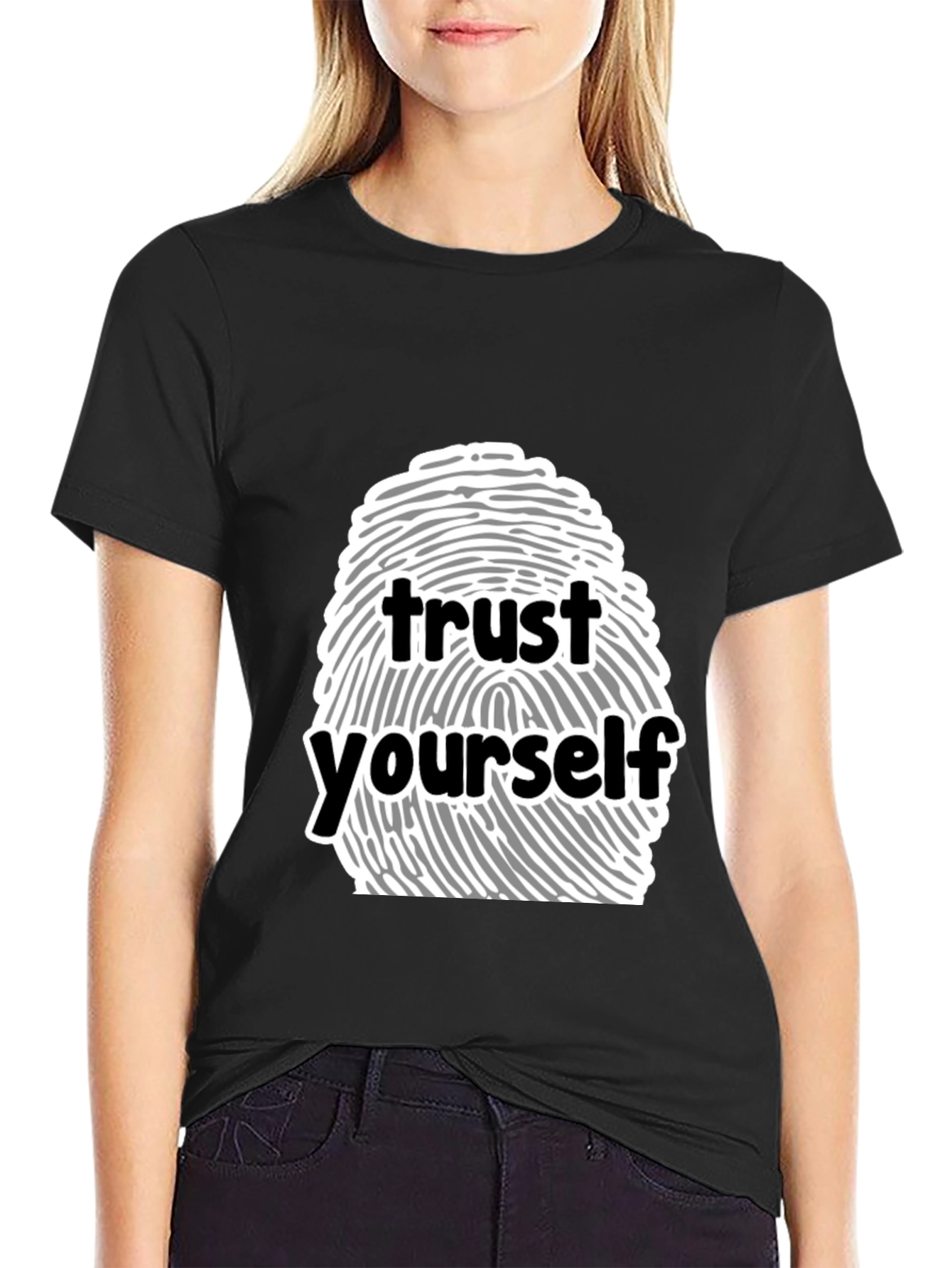 Trust Yourself Graphic Tee - Black