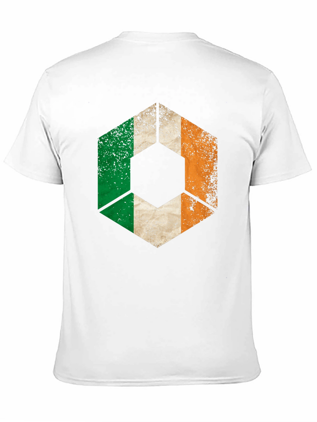 Ireland Flag Geometric T-Shirt - Distressed Graphic Tee