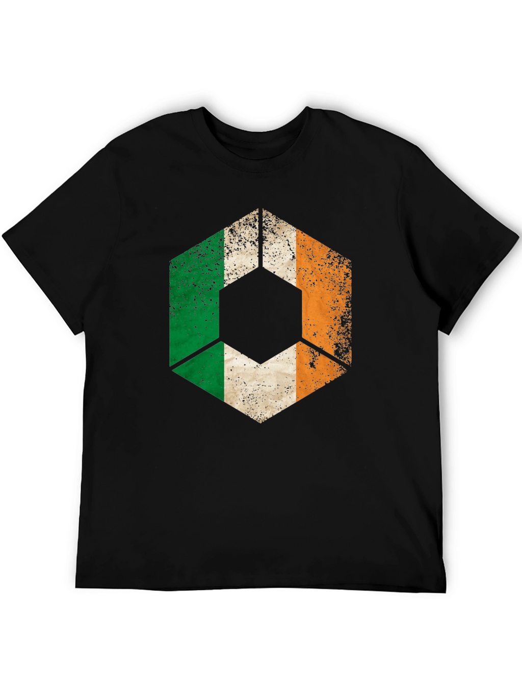 Ireland Flag Geometric T-Shirt - Distressed Graphic Tee