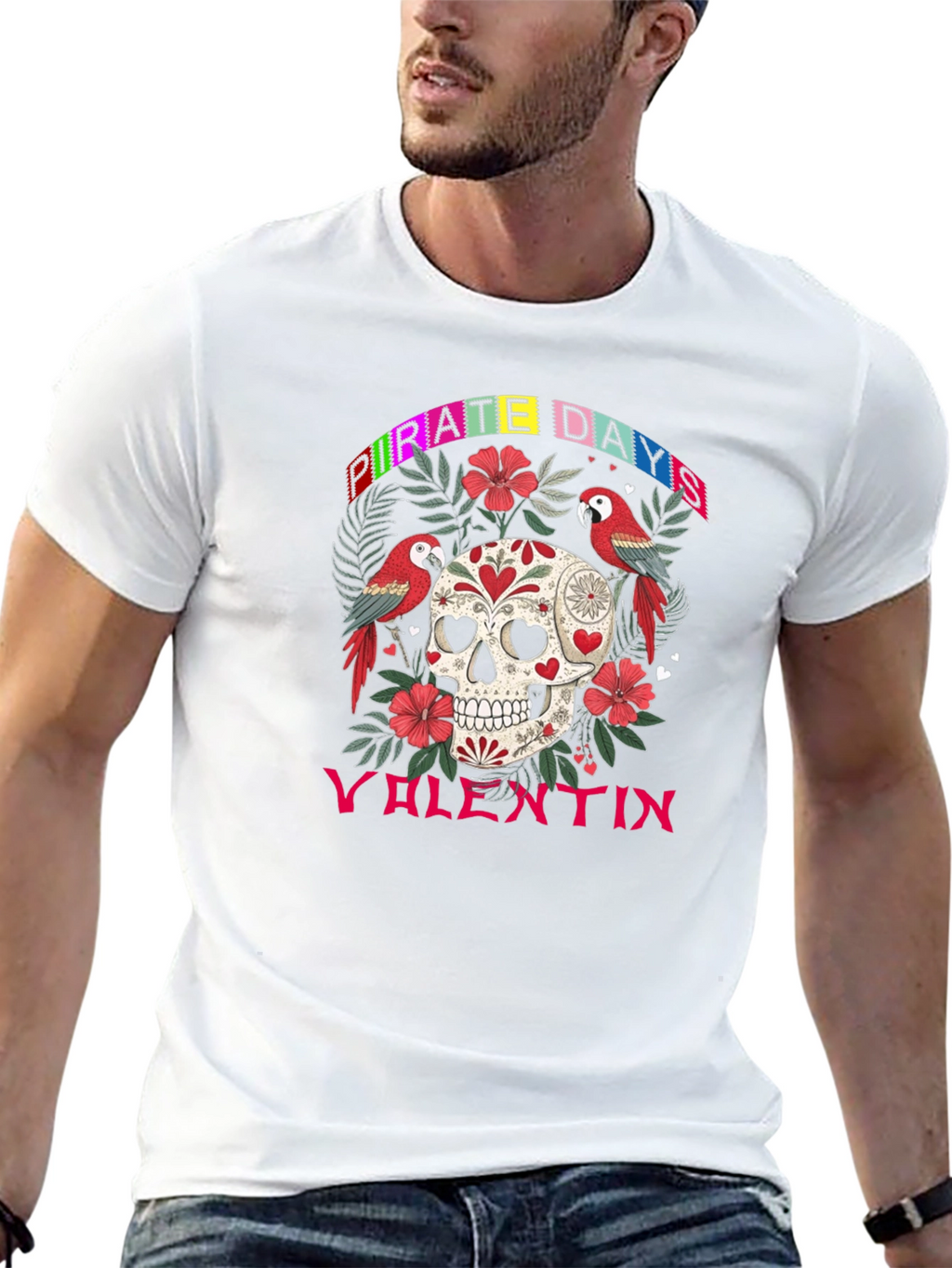 Pirate Days Valentin Skull T-Shirt