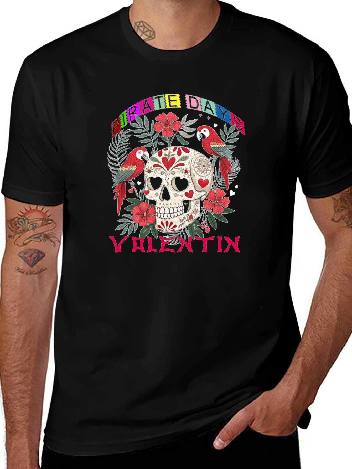 Pirate Days Valentin Skull T-Shirt