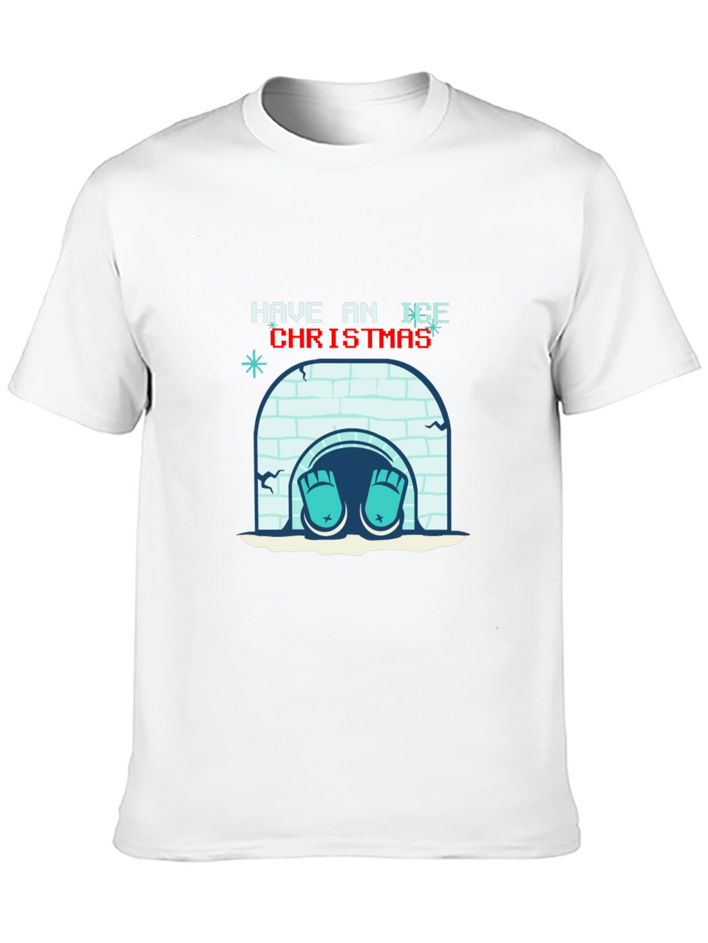 Ice Christmas Graphic Tee - Holiday Humor T-Shirt