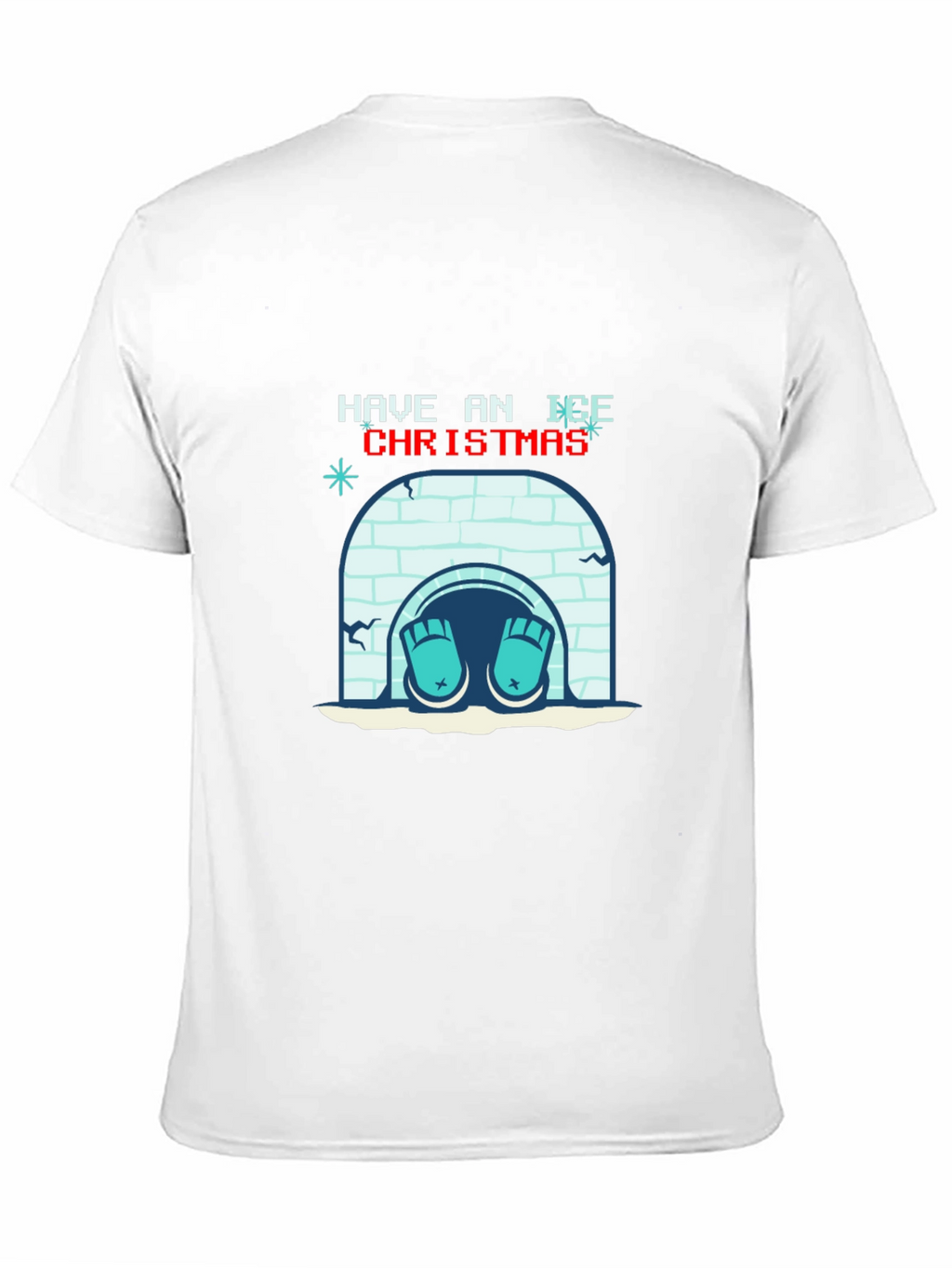 Ice Christmas Graphic Tee - Holiday Humor T-Shirt