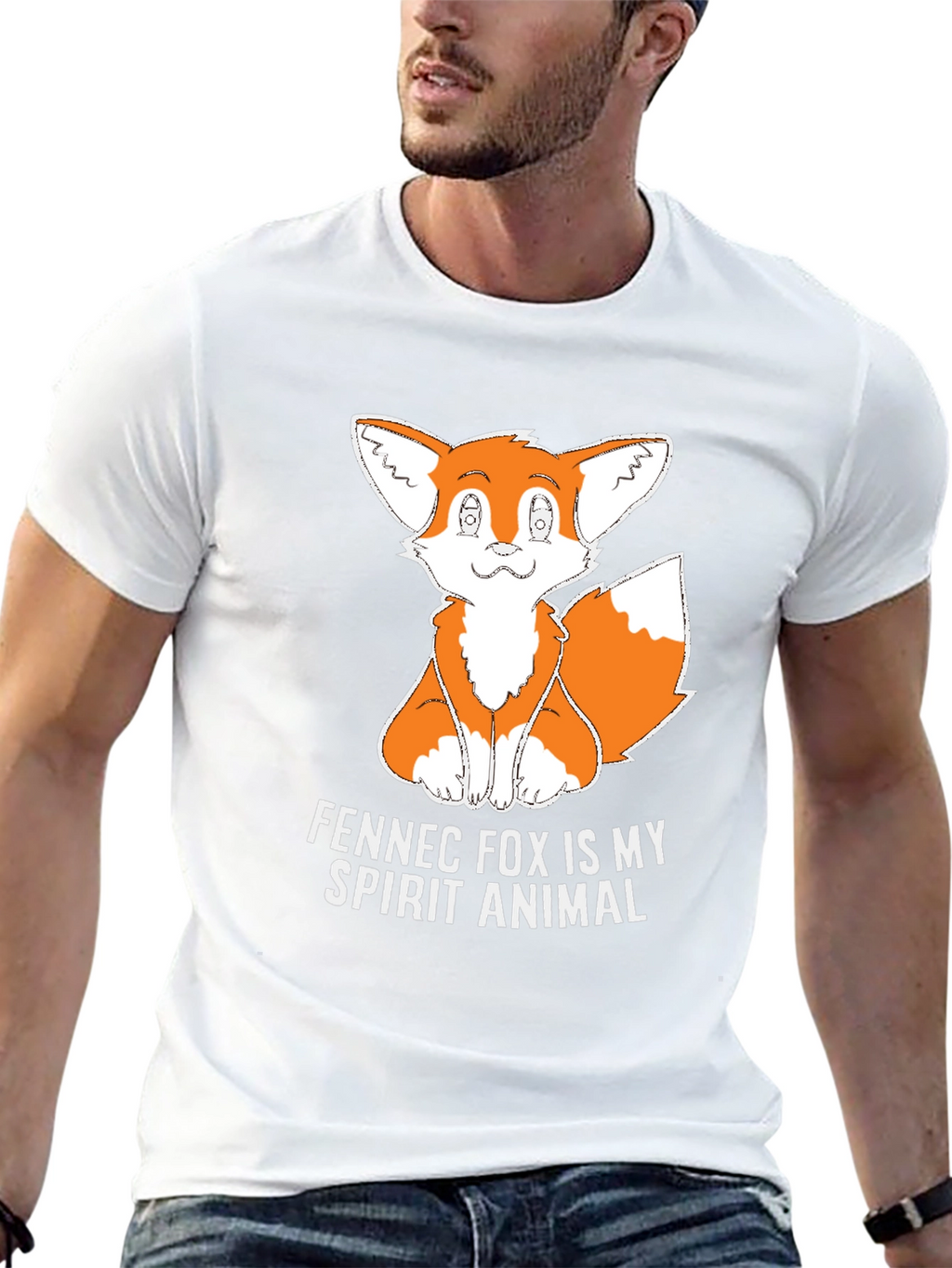 Fennec Fox Spirit Animal Graphic T-Shirt