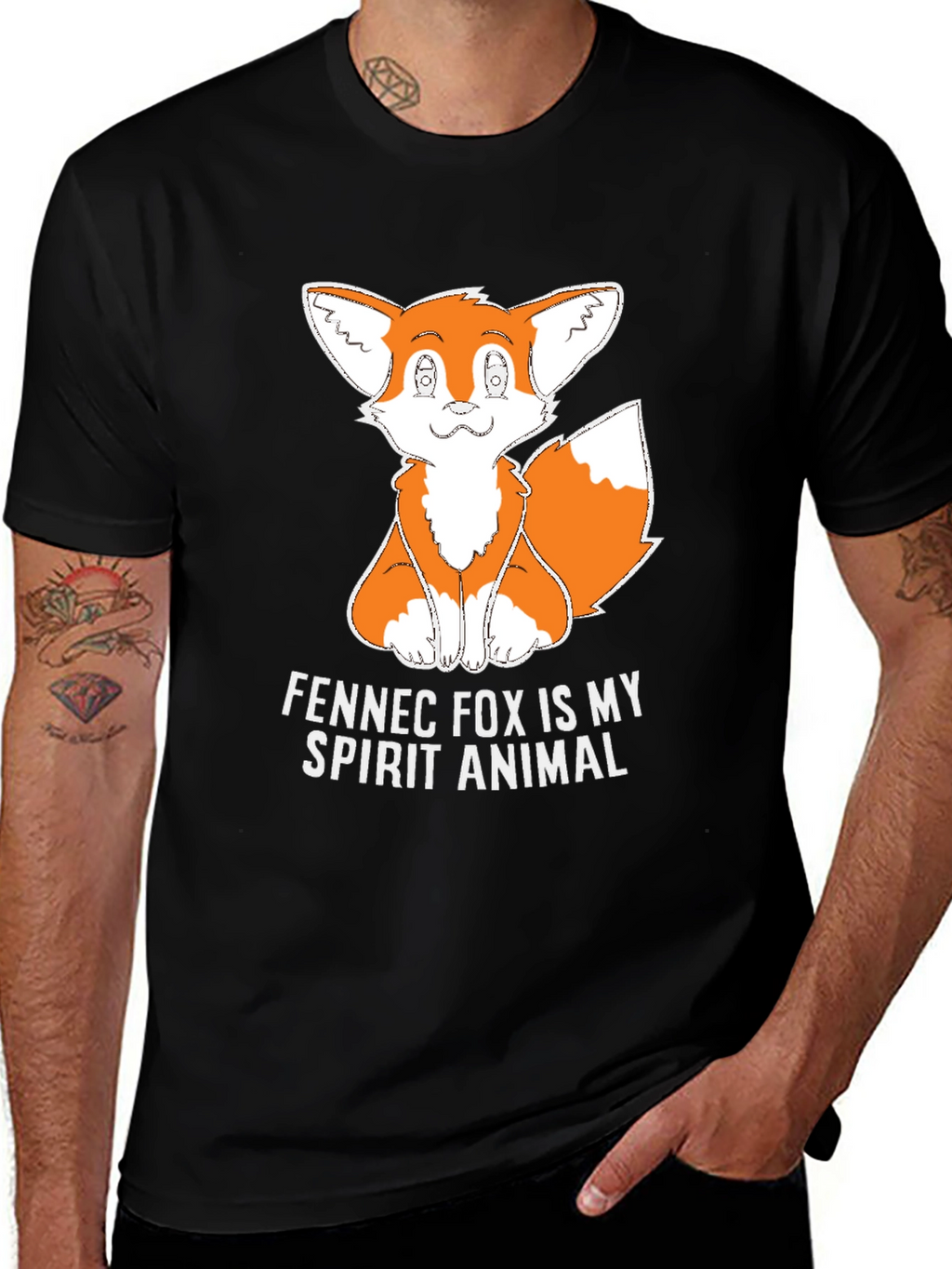 Fennec Fox Spirit Animal Graphic T-Shirt