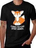 Fennec Fox Spirit Animal Graphic T-Shirt