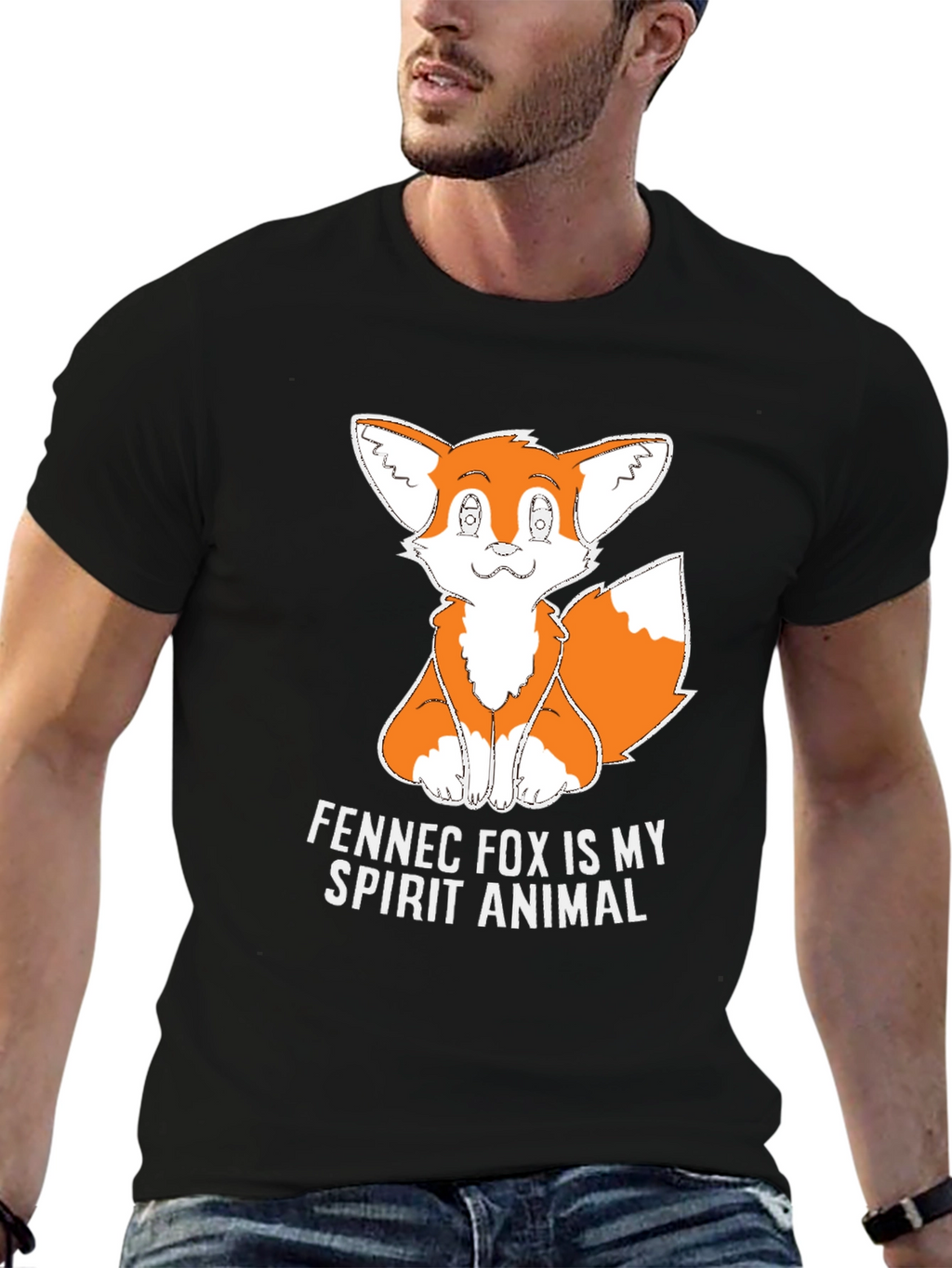 Fennec Fox Spirit Animal Graphic T-Shirt