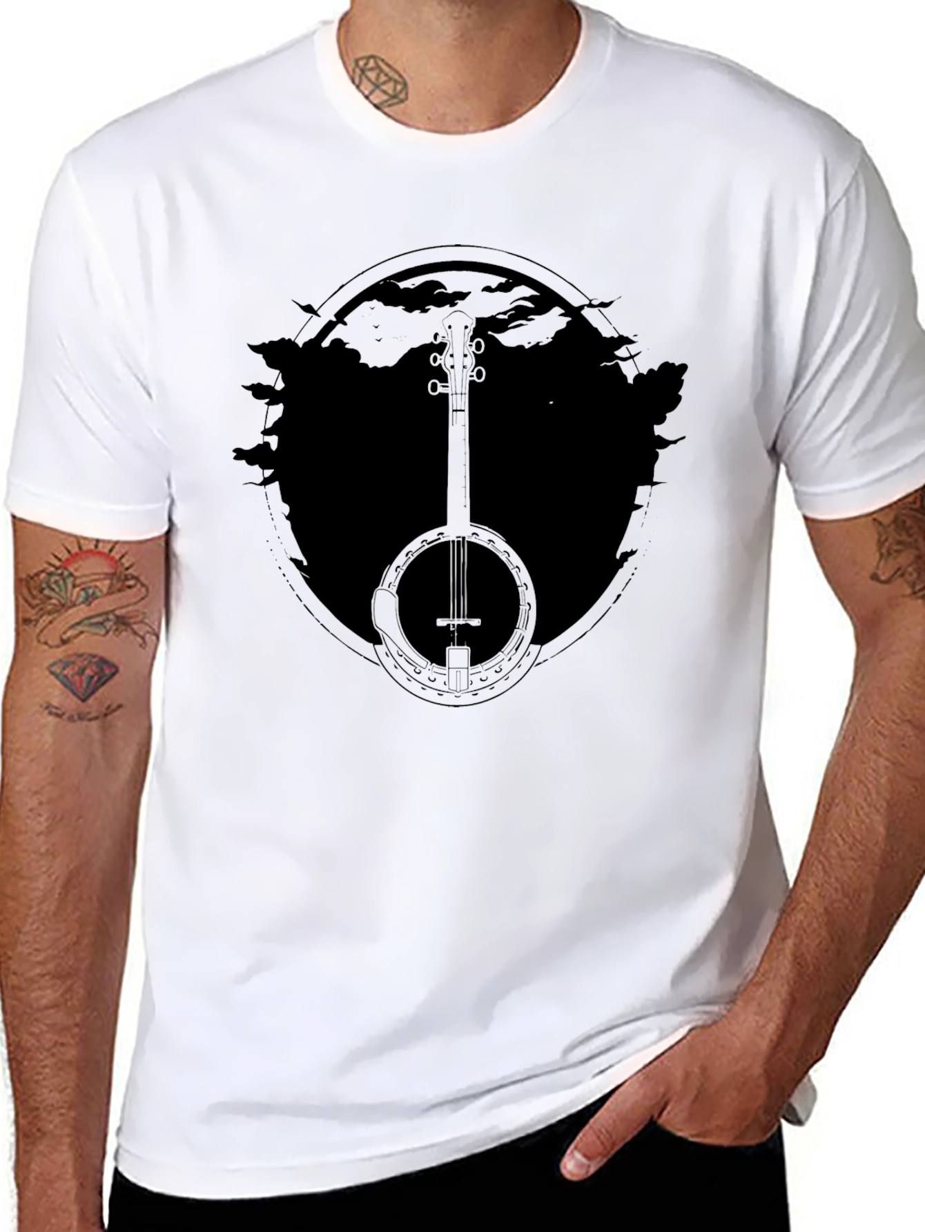 Banjo Graphic T-Shirt - Music Lover Tee