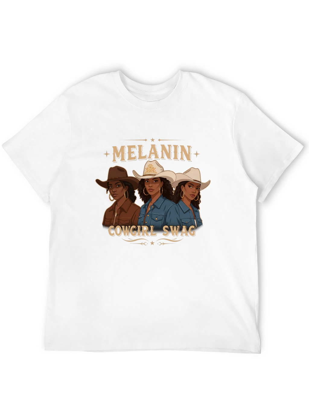 Melanin Cowgirl Swag Graphic Tee