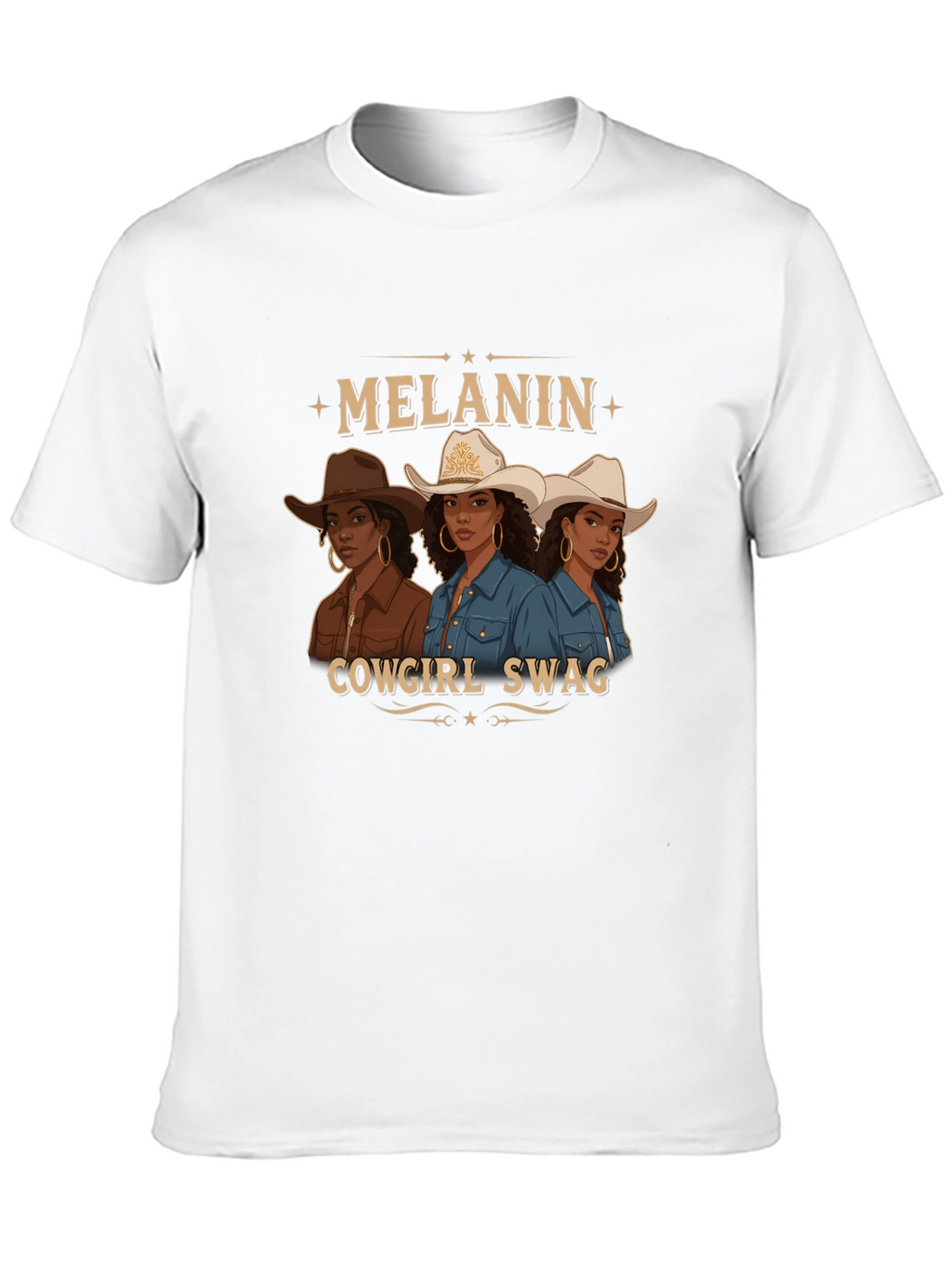 Melanin Cowgirl Swag Graphic Tee