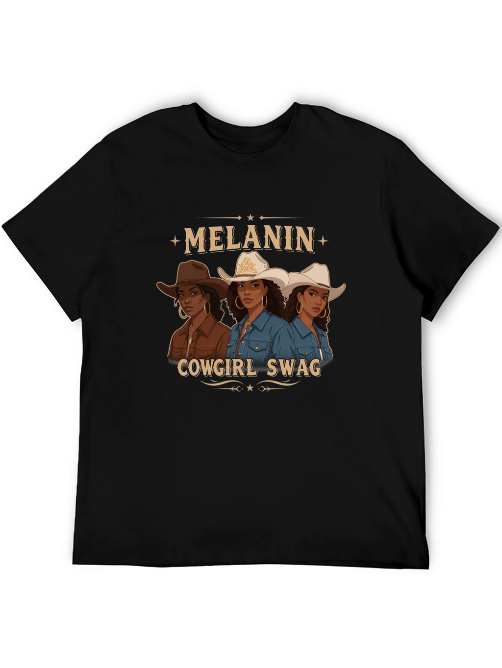 Melanin Cowgirl Swag Graphic Tee