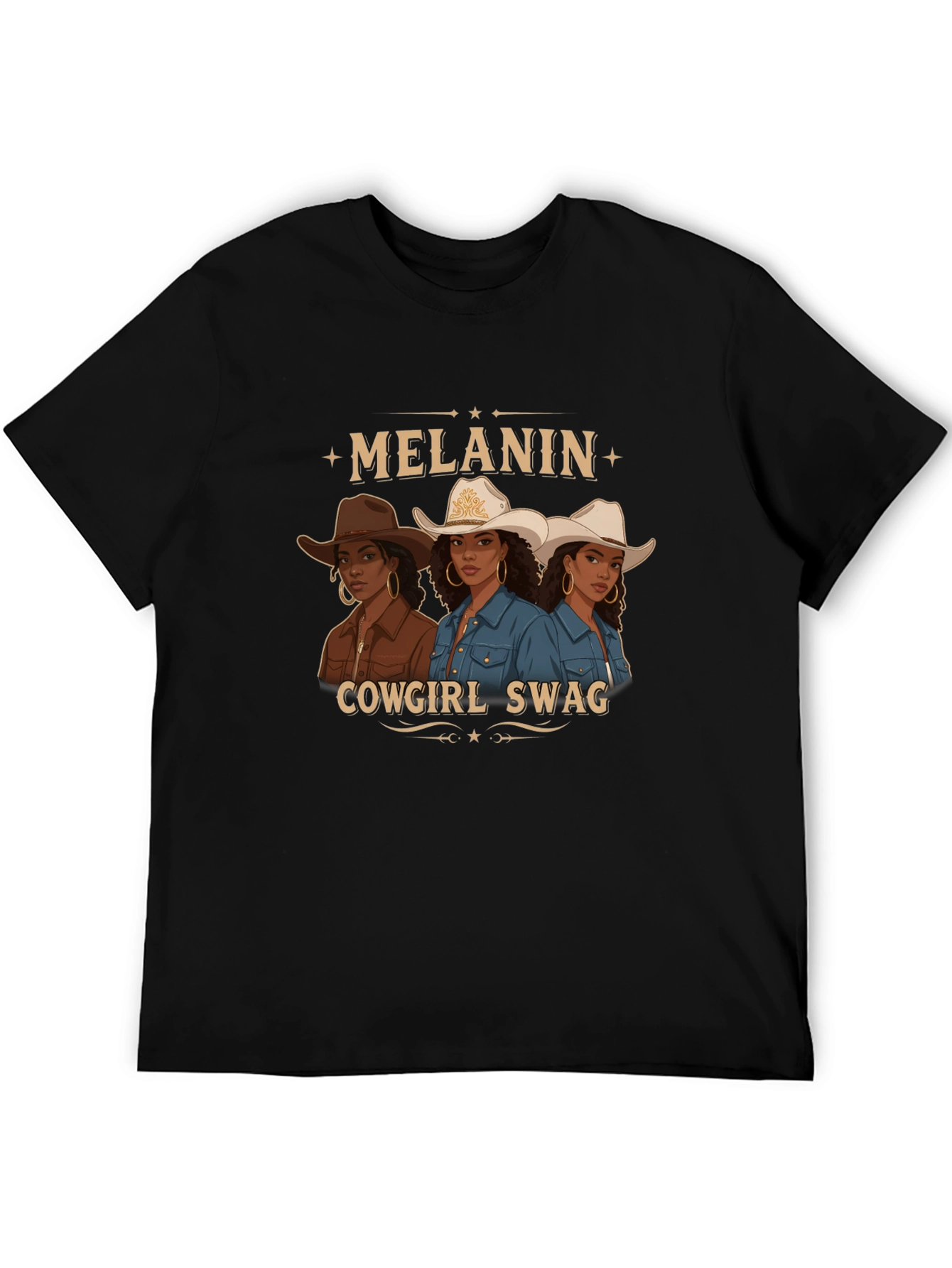 Melanin Cowgirl Swag Graphic Tee