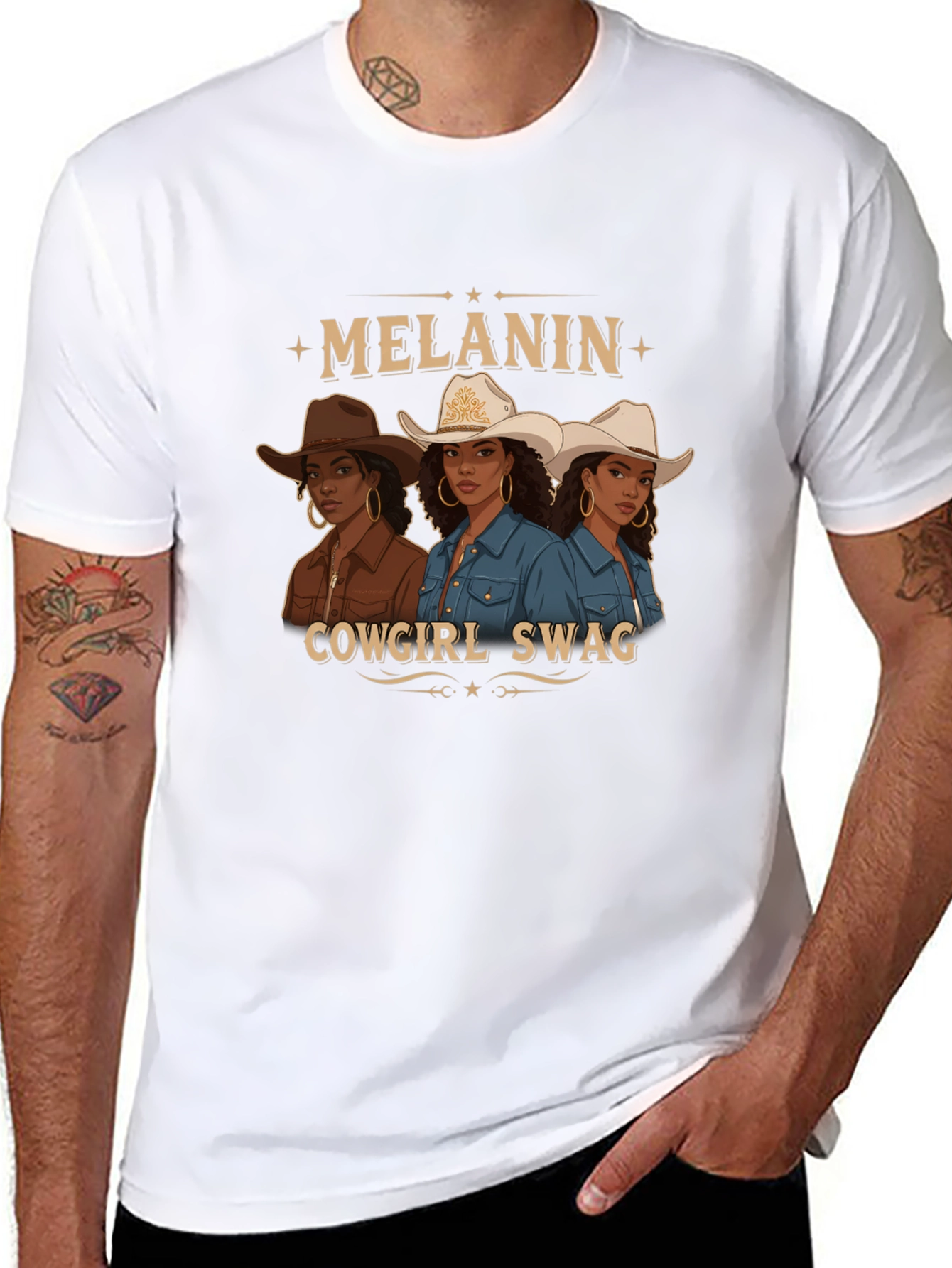 Melanin Cowgirl Swag Graphic Tee