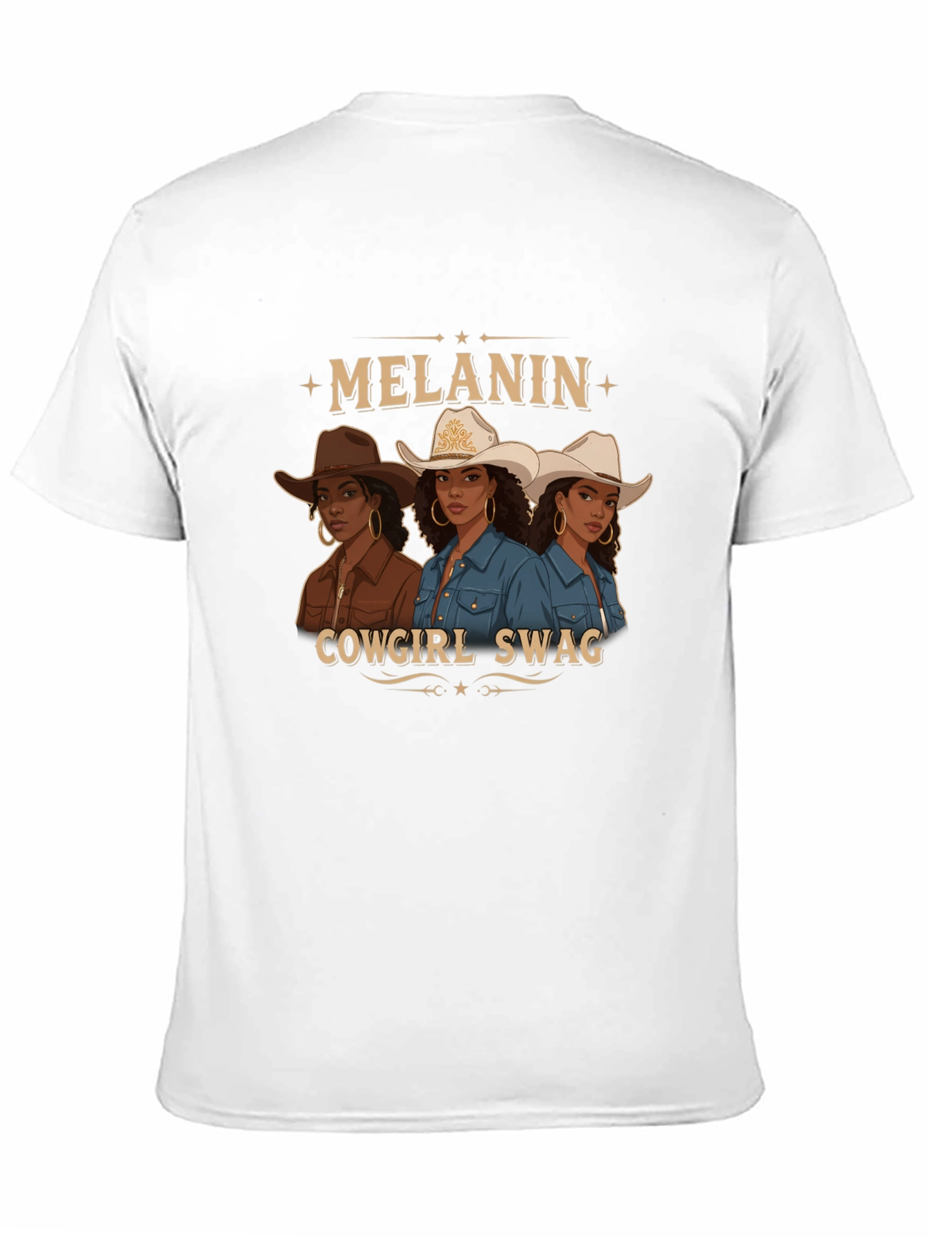 Melanin Cowgirl Swag Graphic Tee