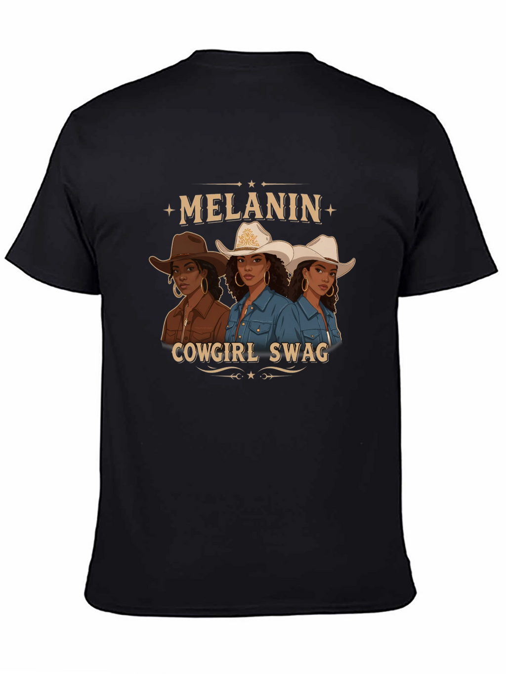 Melanin Cowgirl Swag Graphic Tee