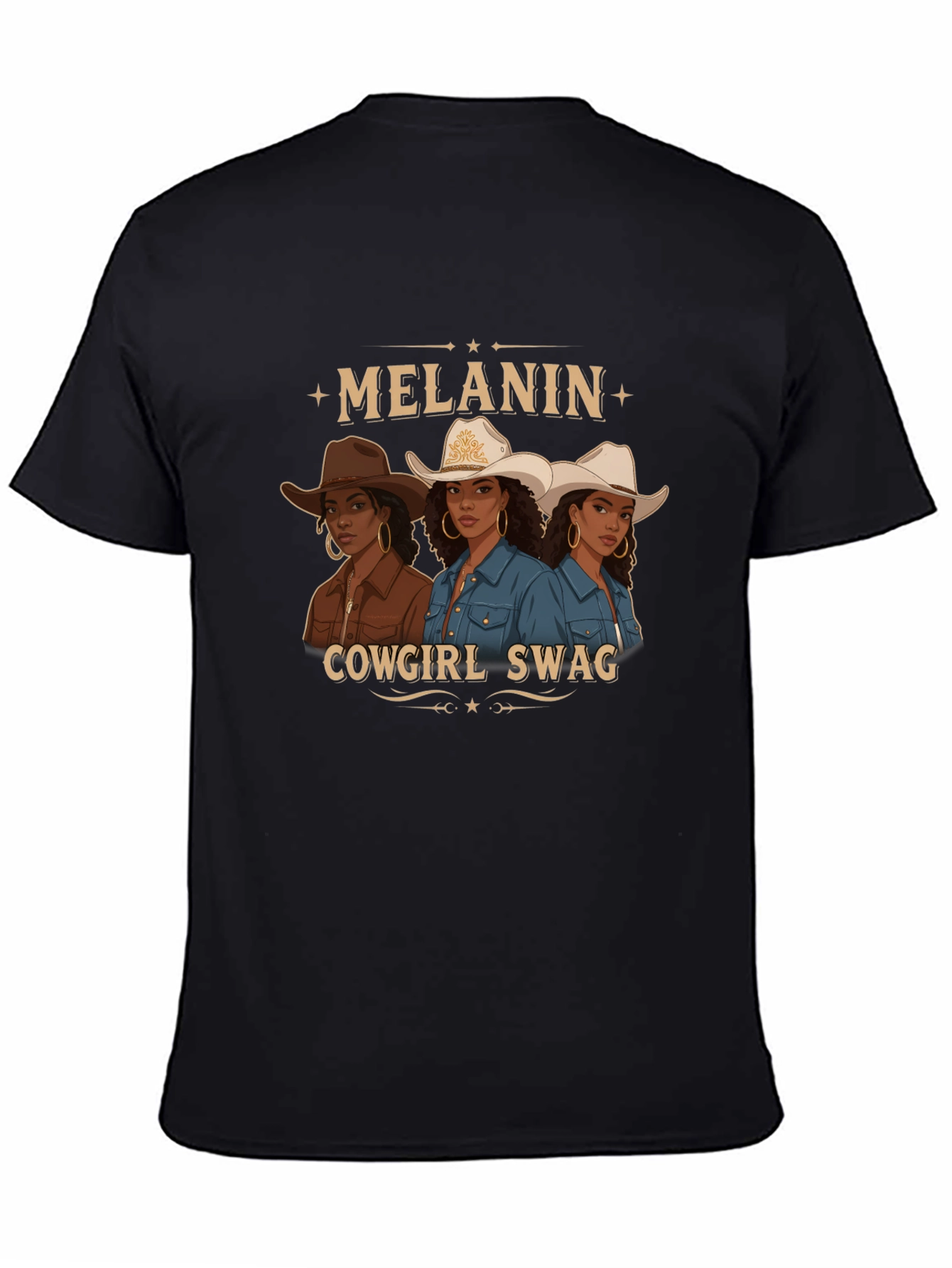 Melanin Cowgirl Swag Graphic Tee