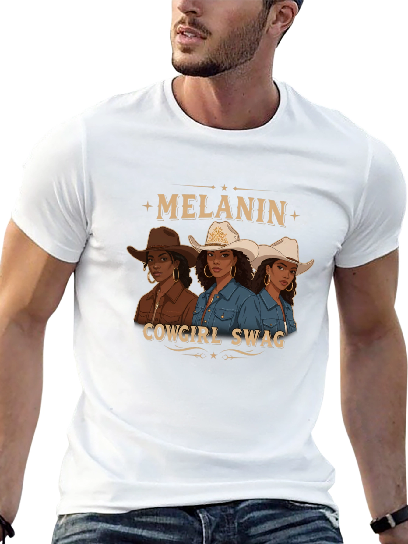 Melanin Cowgirl Swag Graphic Tee