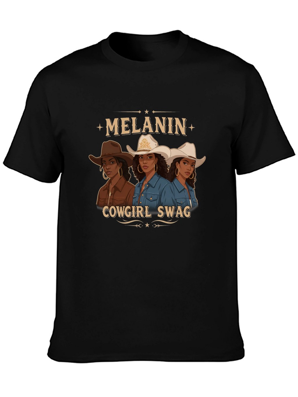 Melanin Cowgirl Swag Graphic Tee