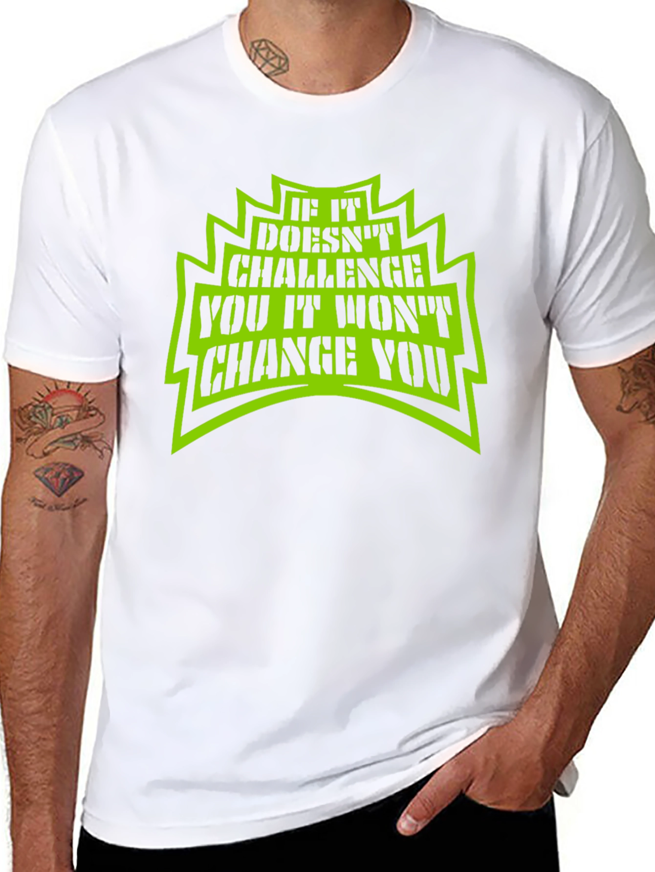 Motivational Graphic T-Shirt - Challenge to Change