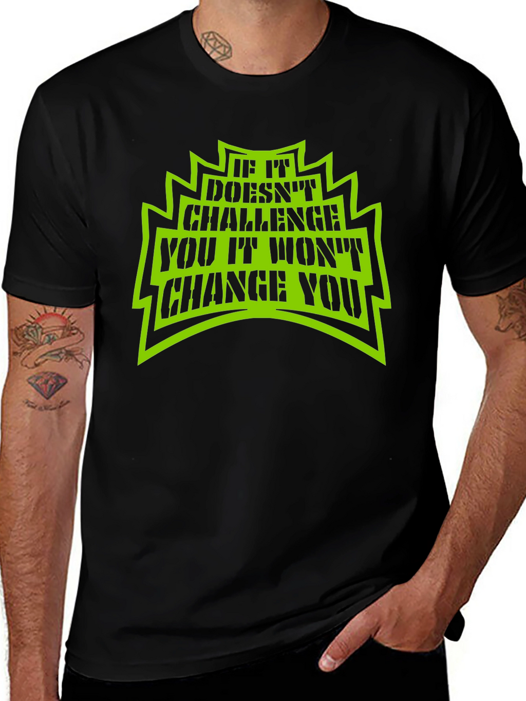 Motivational Graphic T-Shirt - Challenge to Change