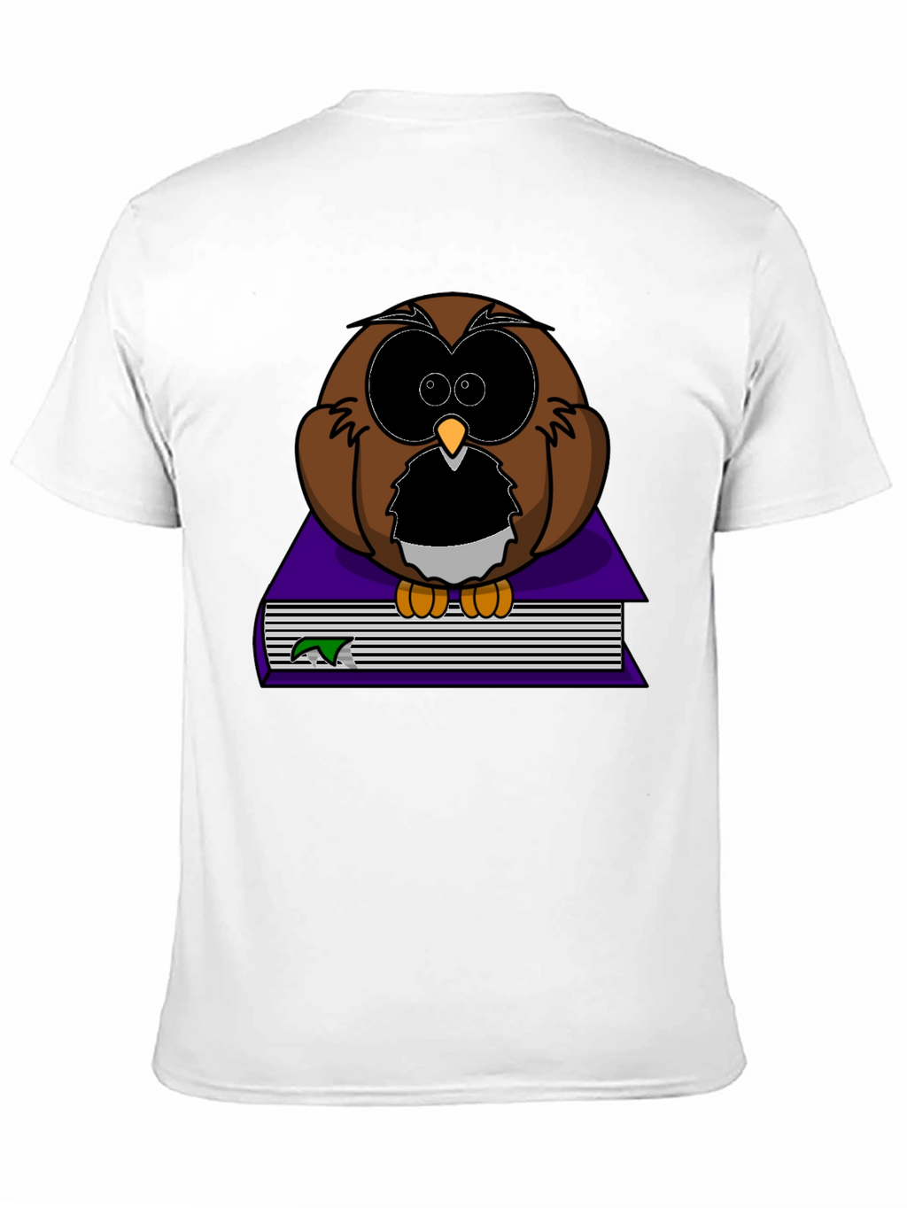 Owl on Book Graphic Tee - Black
