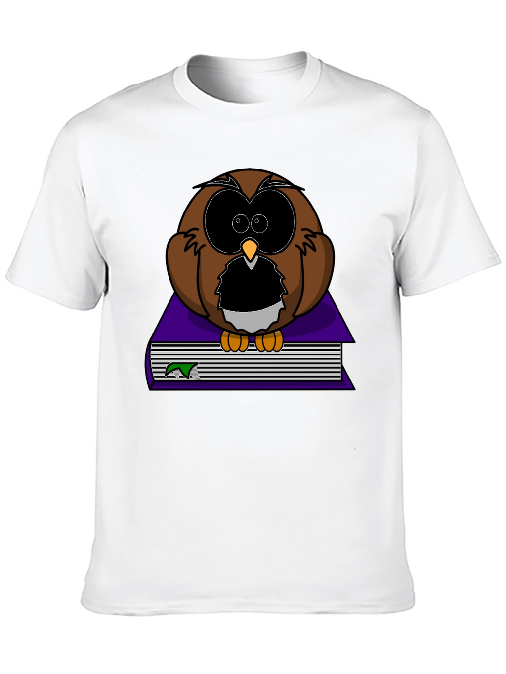 Owl on Book Graphic Tee - Black