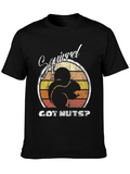 Squirrel GOT NUTS? Black T-Shirt