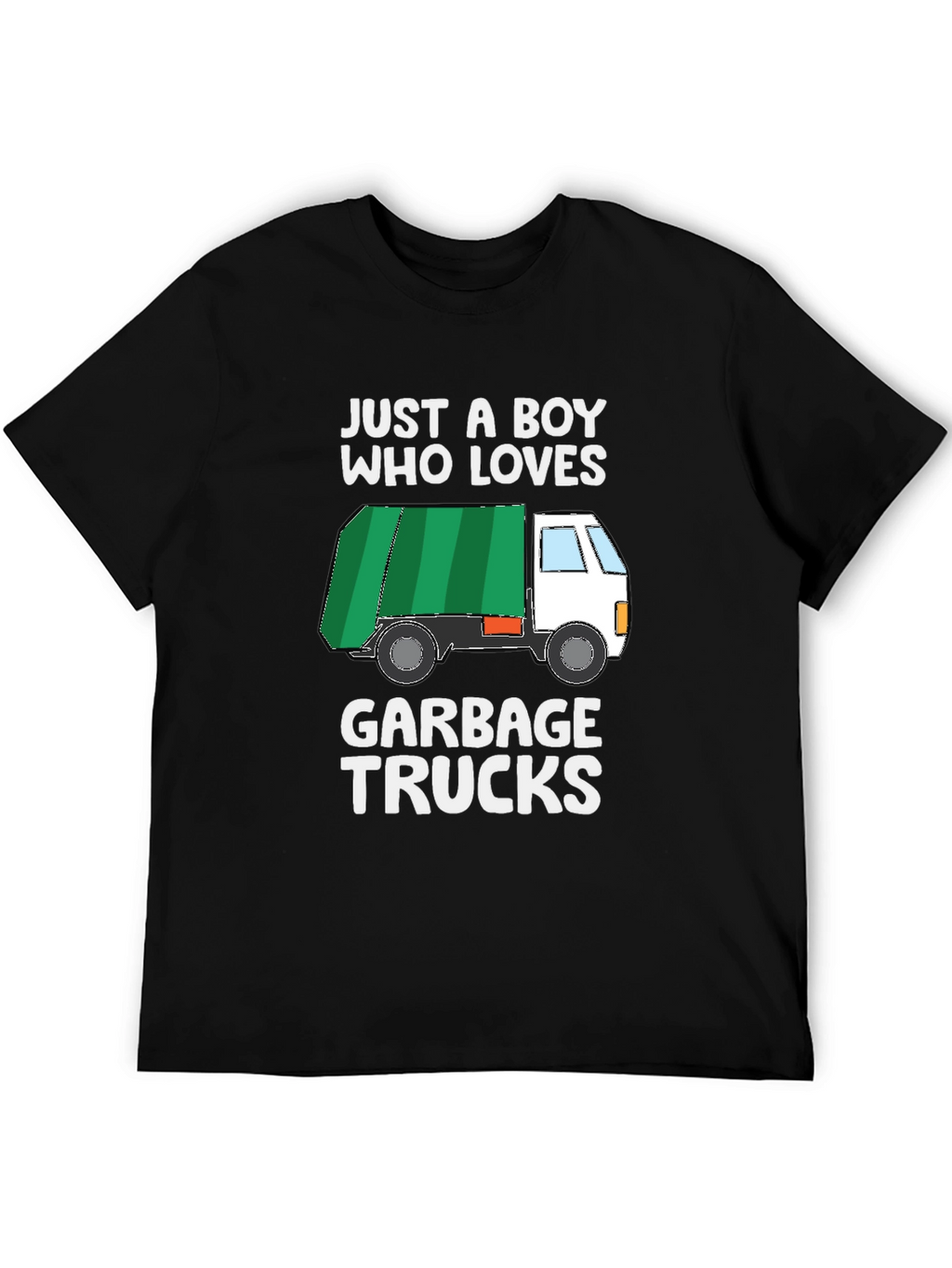 Boy Who Loves Garbage Trucks Graphic T-Shirt