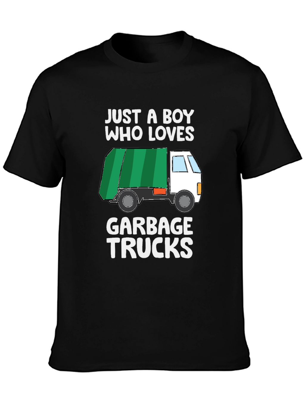 Boy Who Loves Garbage Trucks Graphic T-Shirt